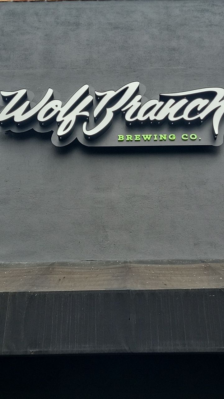 Channel Letters and Blade Sign for Wolf Branch Brewing by SignCrafters