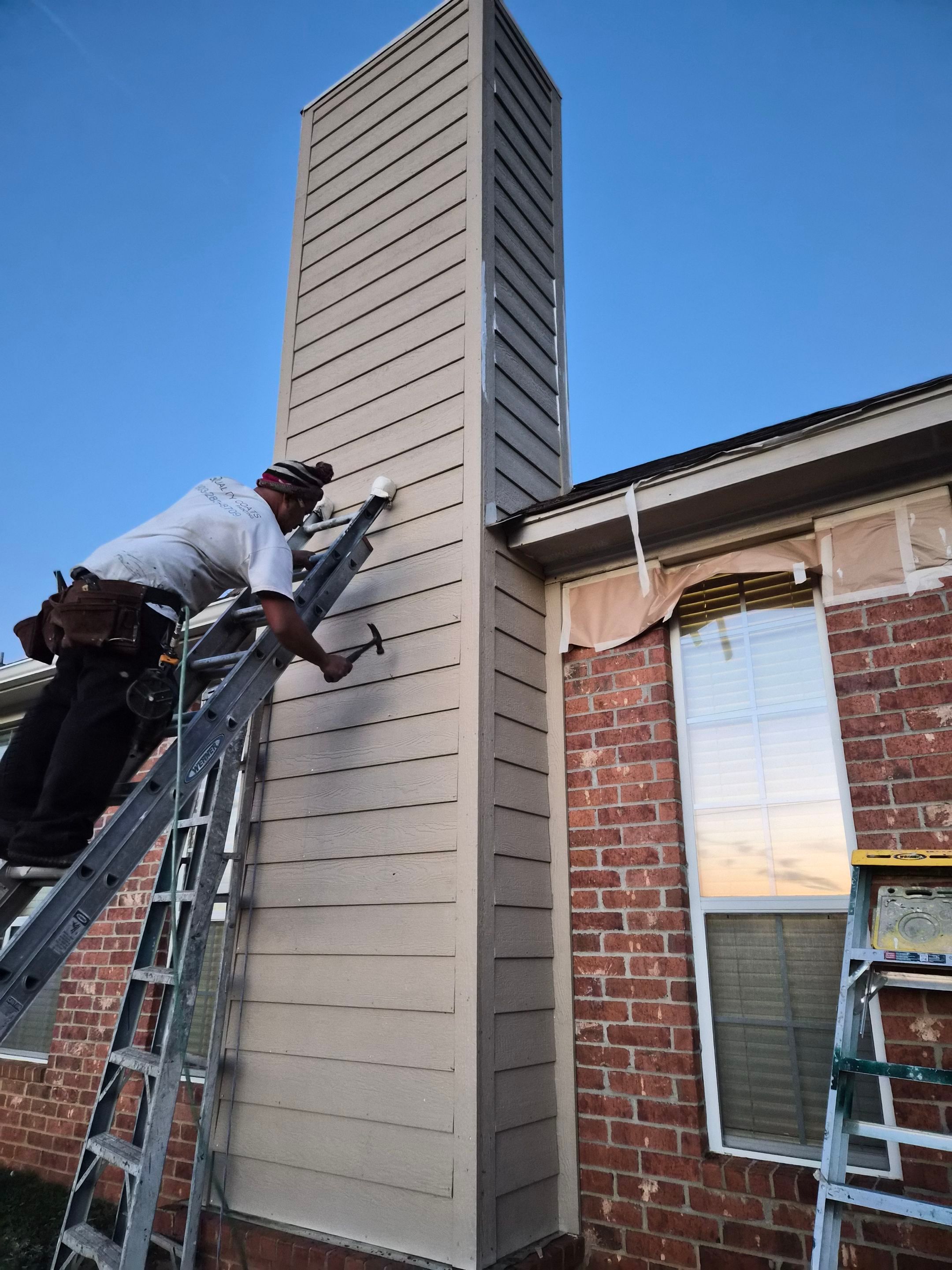 Exterior Painting & Chimney Restoration in Tyler, TX by Quality Coats Painting
