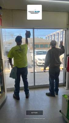 Repaired Broken Window & Installed Division Bar