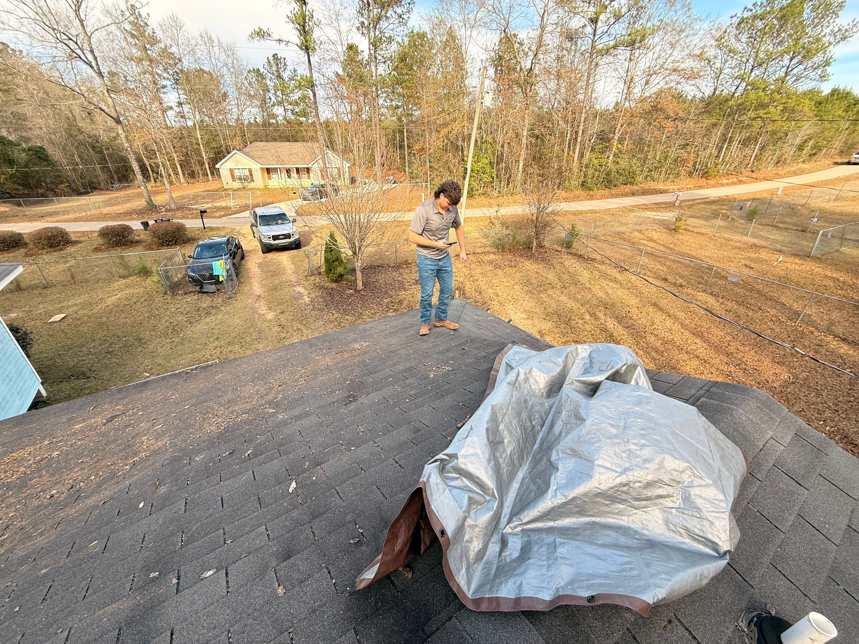 Full Architectural Shingle Roof Replacement Following Storm Damage in Wiggins by Frontline Roofing