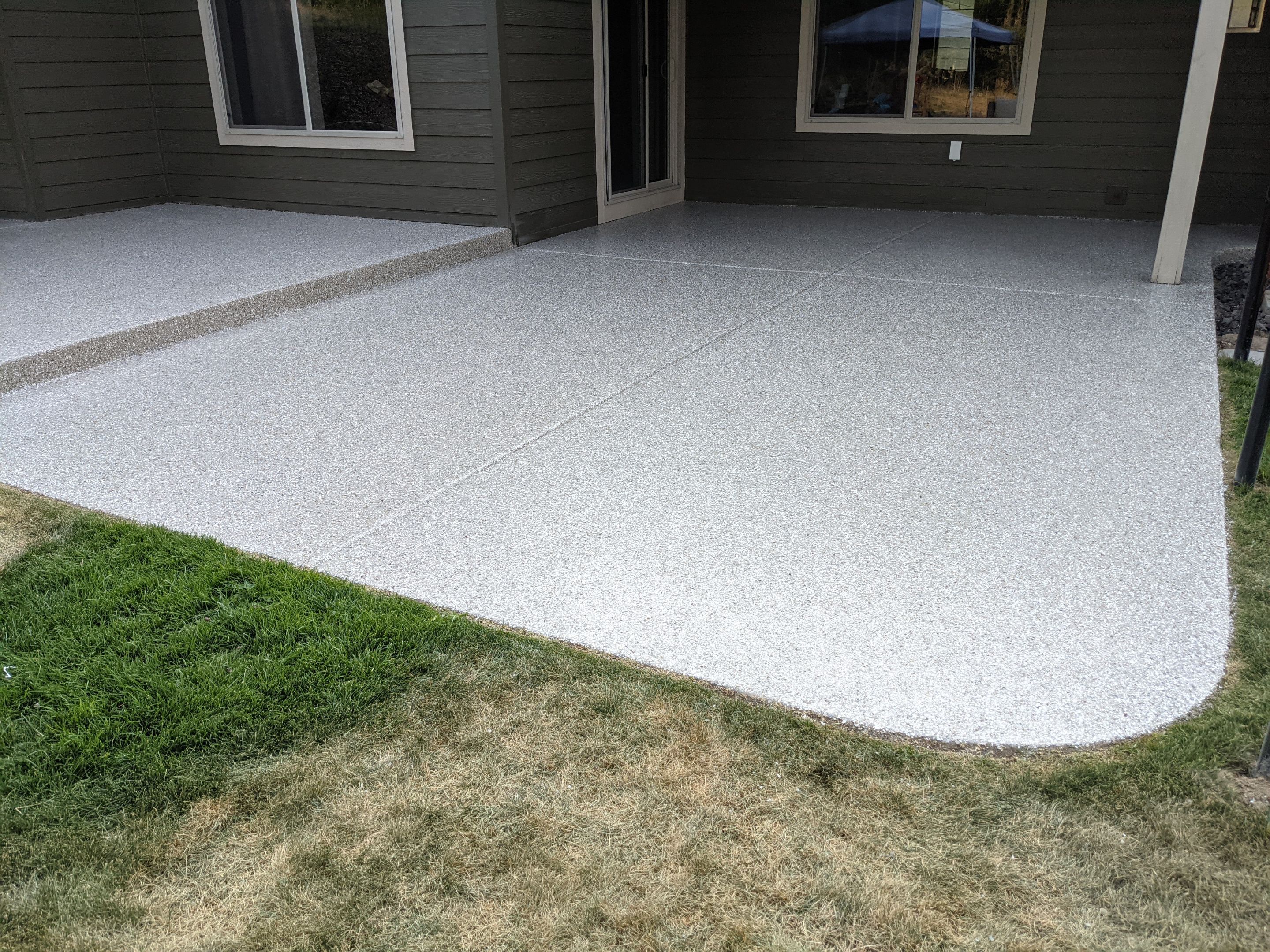 Patio and Walkway using Pebble Beach by Croc Coatings, LLC