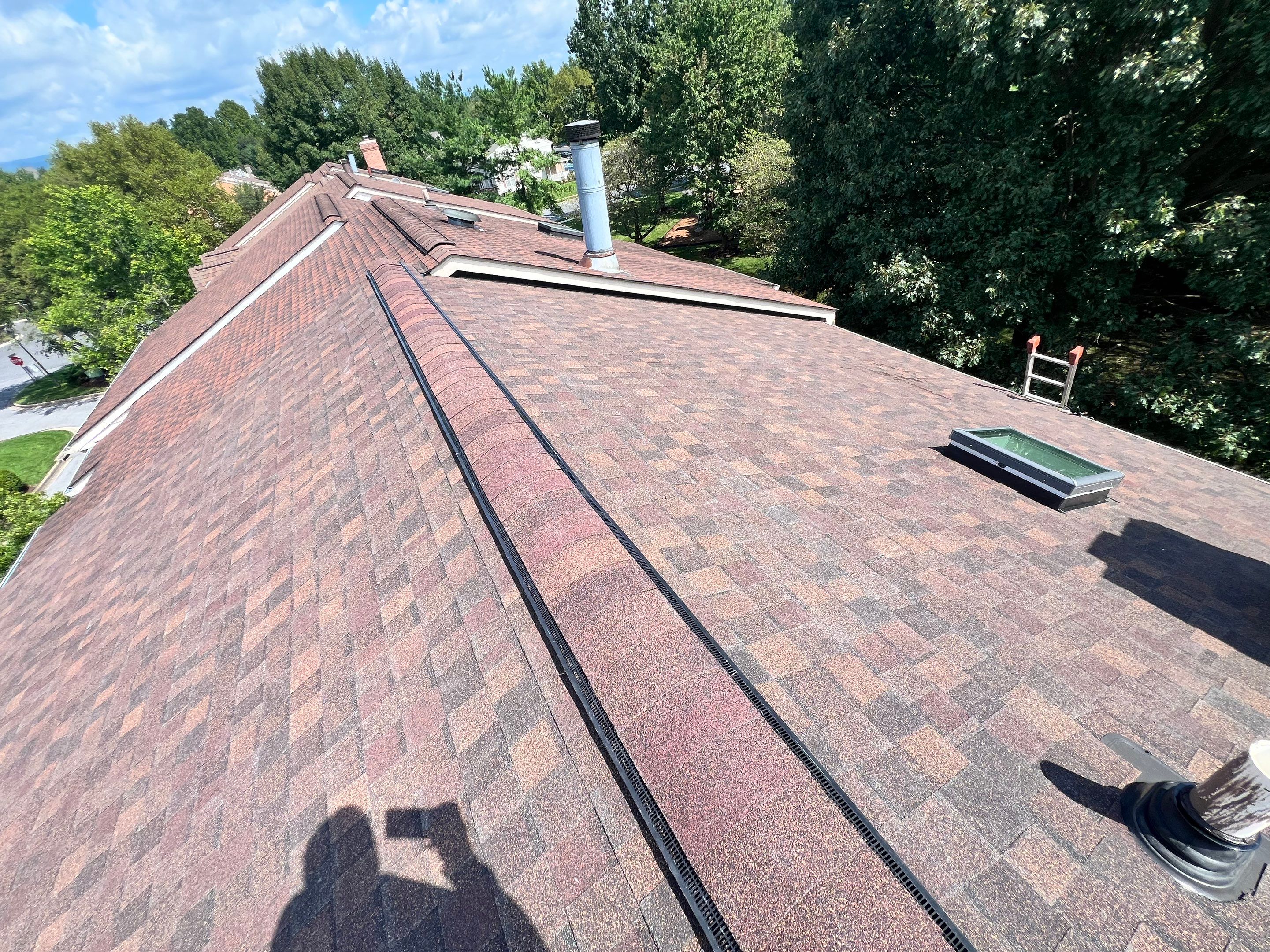 Architectural Shingle Roof Replacement and Skylight Installation in Frederick by Frederick Roof Repair