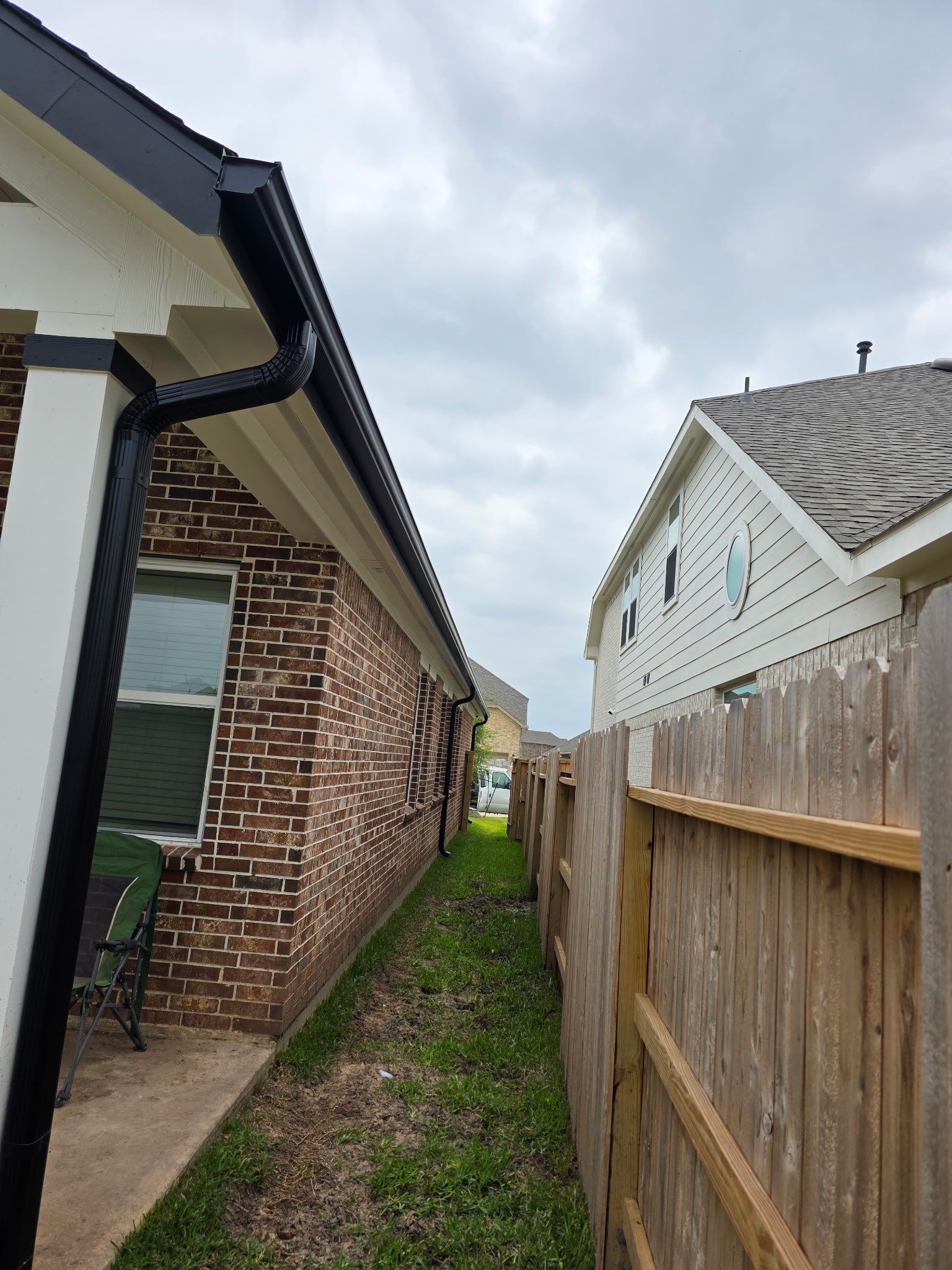 Gutter Install Project in Katy, TX by Proud Roofing