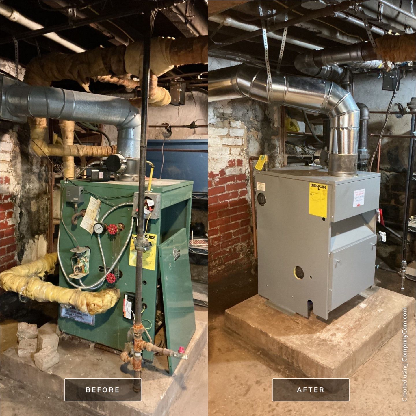 Steam Boiler Install In Strasburg by Elemental Heating and air conditioning LLC