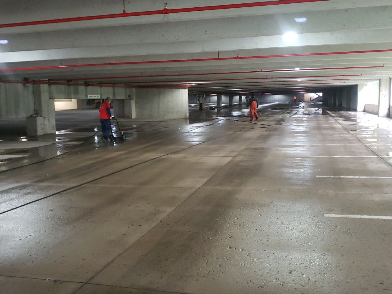 Downers Grove, Parking garage by Northern Power Washing LLC.