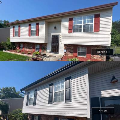Shutters using Mid America Raised Panel