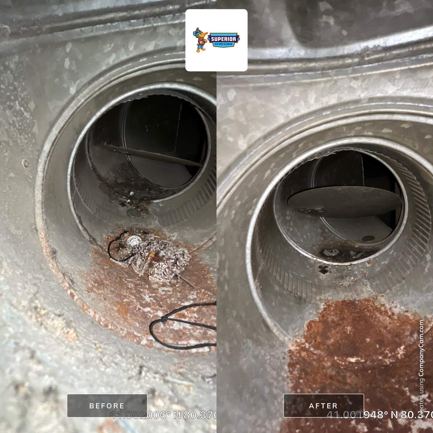 Air Duct Cleaning With a Vacuum Truck in New Castle, PA by Superior Air Duct Cleaning