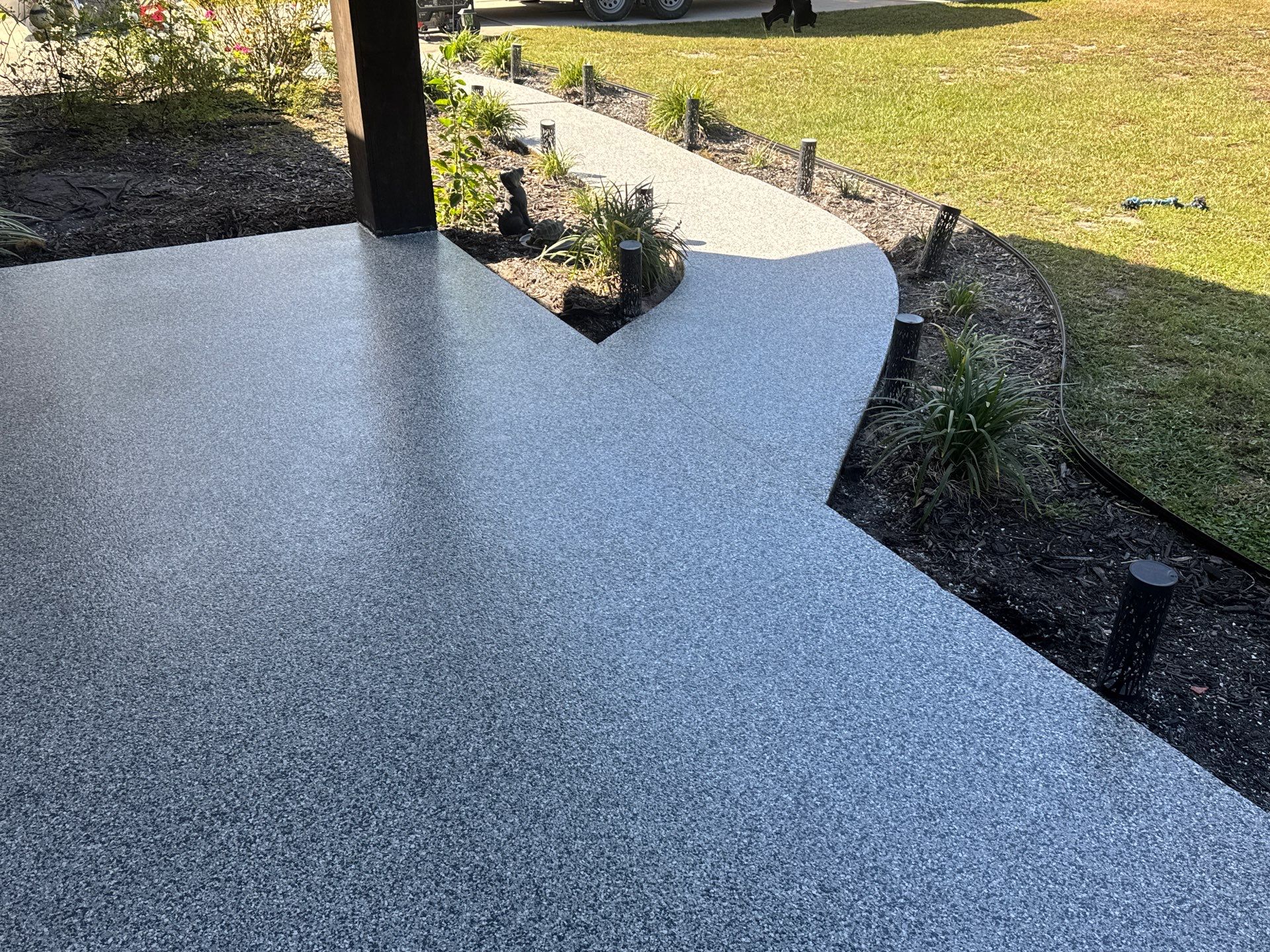 Patio in Old Town, FL in Slate Stone by Cross Creek Concrete Coatings