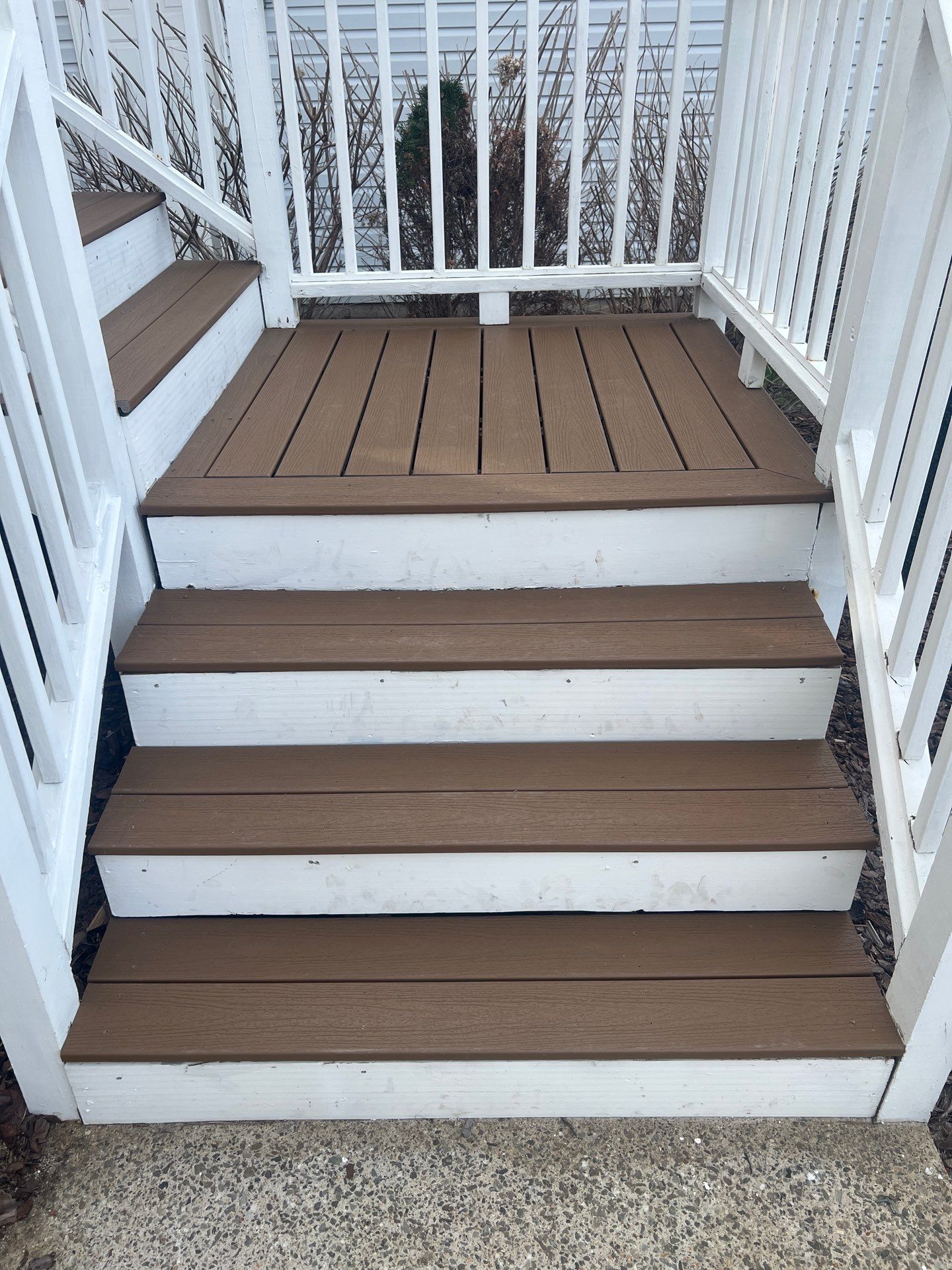 Composite Stair Tread and Railing Replacement in Marietta, Georgia by Swift Home Renovations
