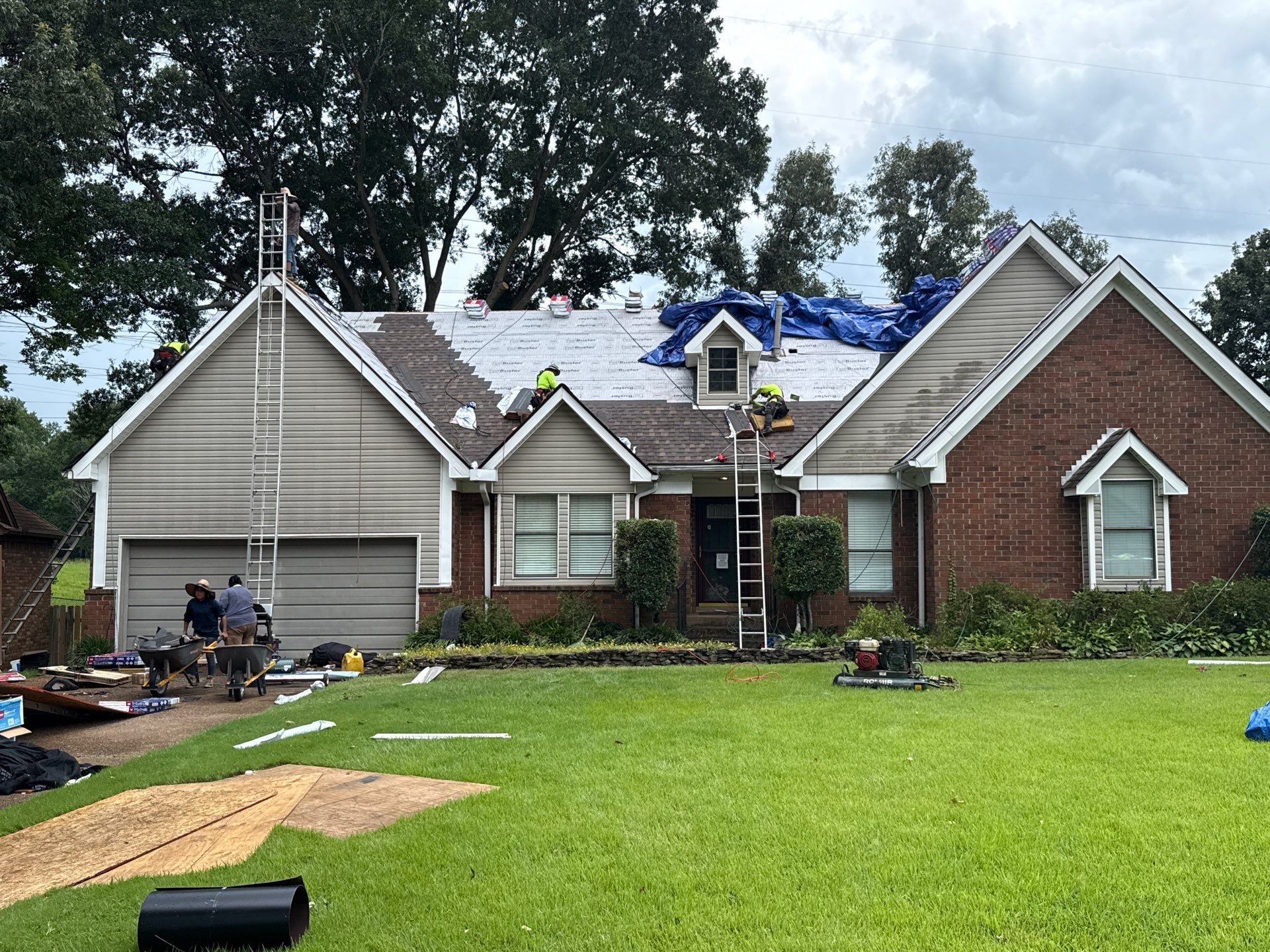 Residential GAF Timberline HDZ Roof Replacement in Cordova, TN by Revival Roofing Services