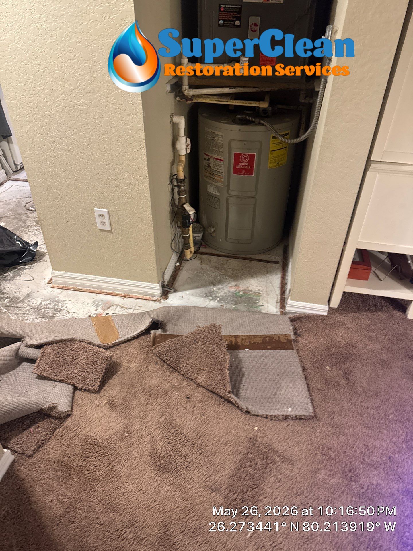 Water Damage Restoration and Structural Drying in Coral Springs by SuperClean