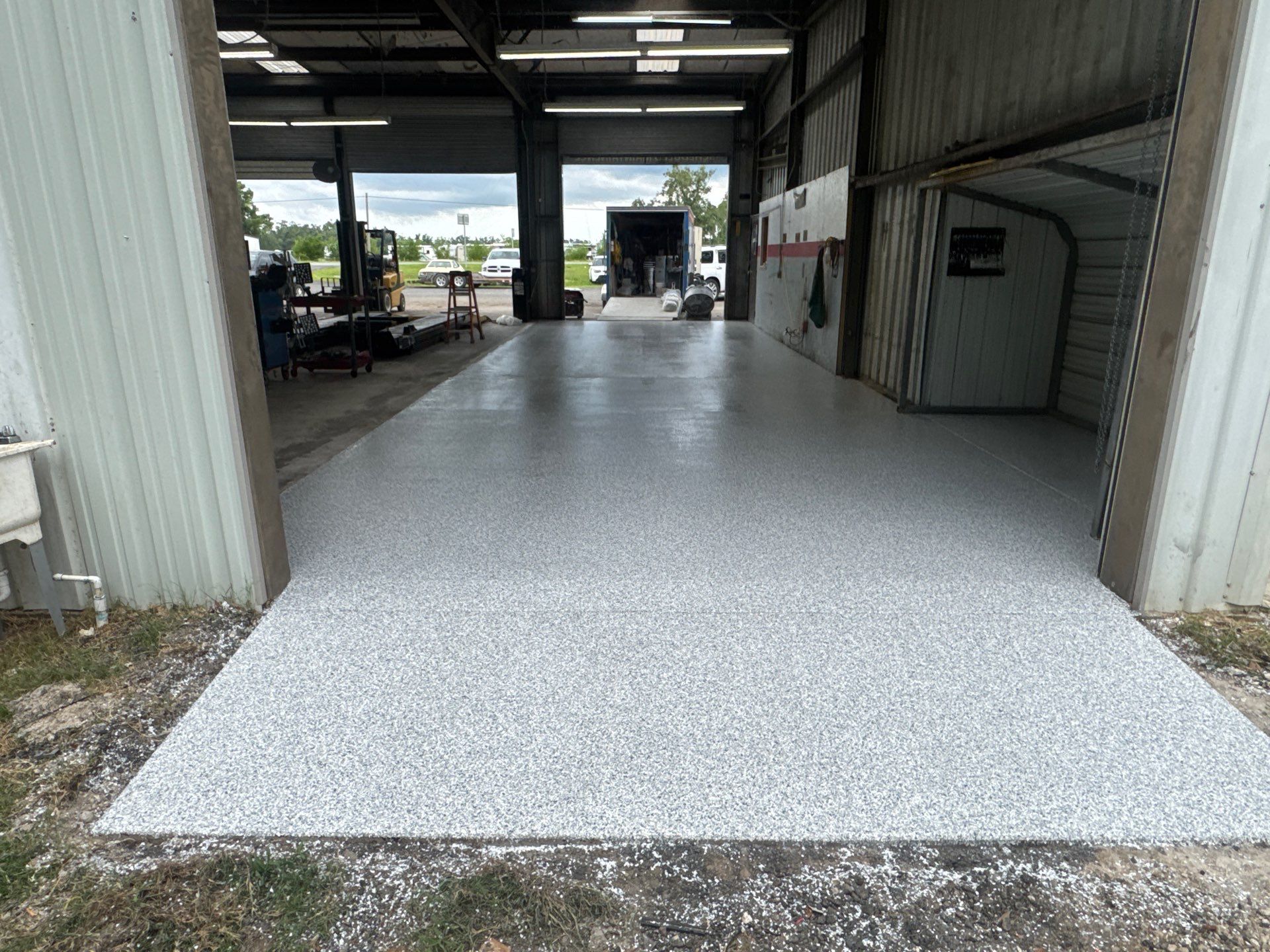 Auto Shop Project in Mayo, FL in Tidal wave by Cross Creek Concrete Coatings