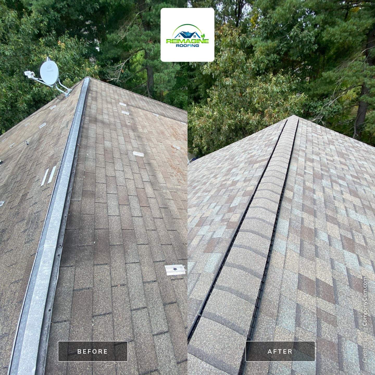Weathered Wood Shingles by Reimagine Roofing