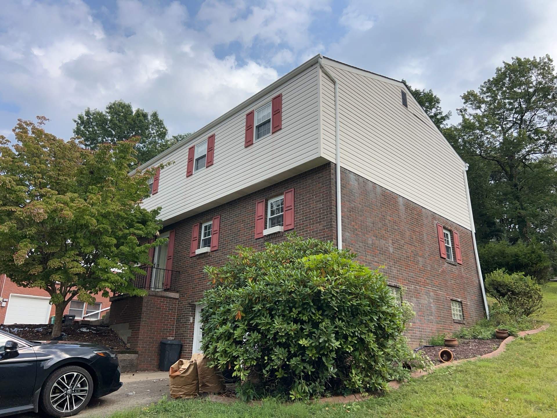 Full Exterior Siding Replacement with Blue Horizontal Panels in Pittsburgh by Ideal Siding Pittsburgh