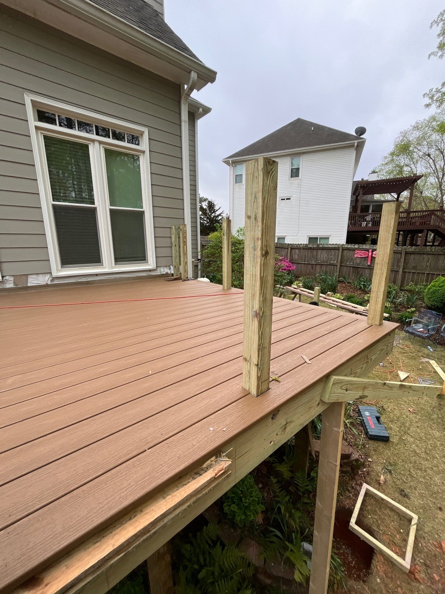 Trex Deck Build and Under Deck Install in Peachtree Corners, GA by Nelson Exteriors 