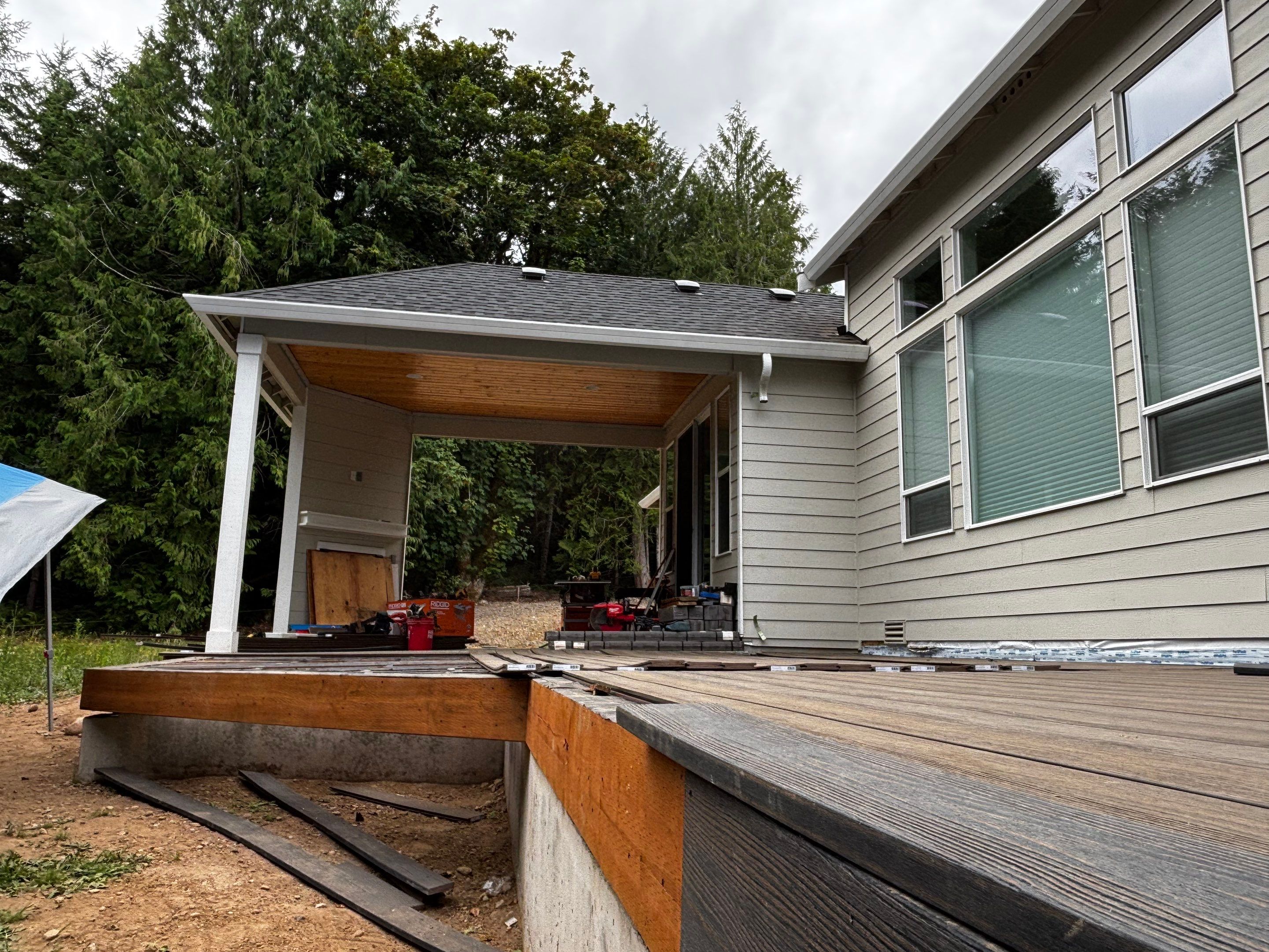 Bremerton Covered Deck & Stair Build by KOI Build Co.