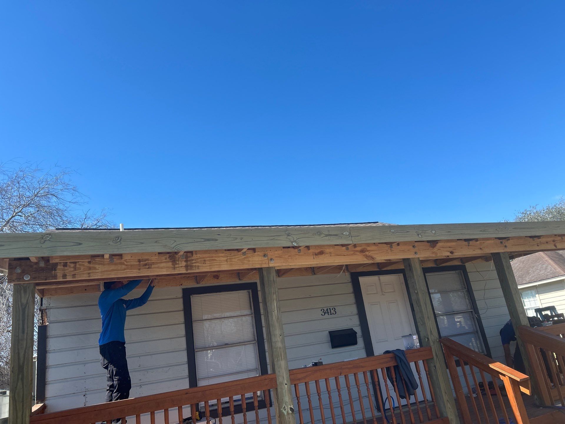 Over Engineered Patio by Bayfront Roofing and Construction