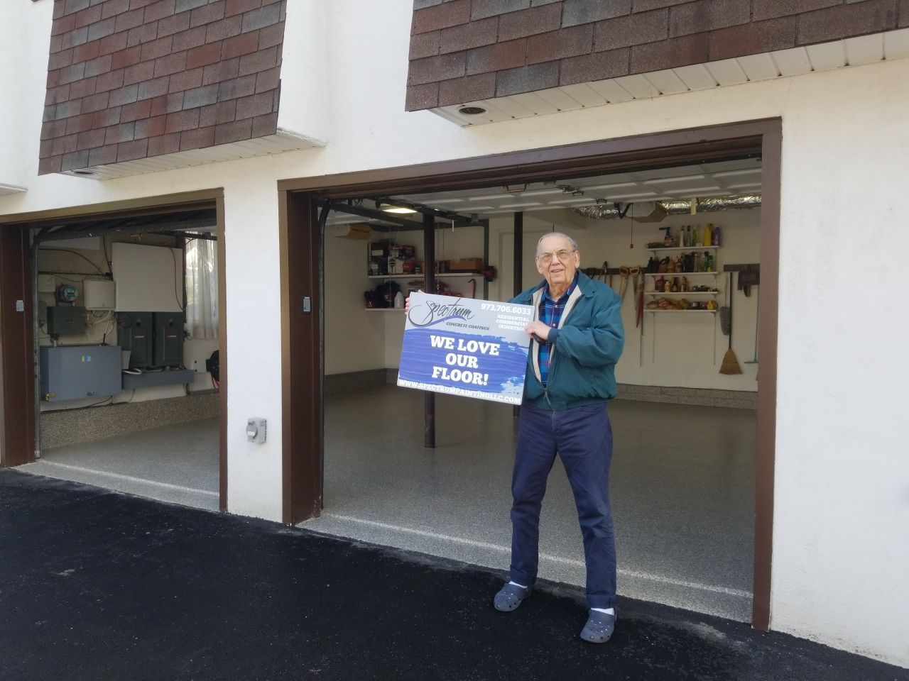 Garage Floor Coating using Penntek in Pebble Beach by Spectrum Painting, LLC