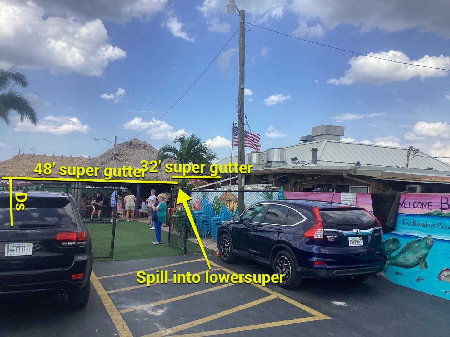 Brown 6-Inch Seamless Gutters Installed in Matlacha FL by Gutter Professors