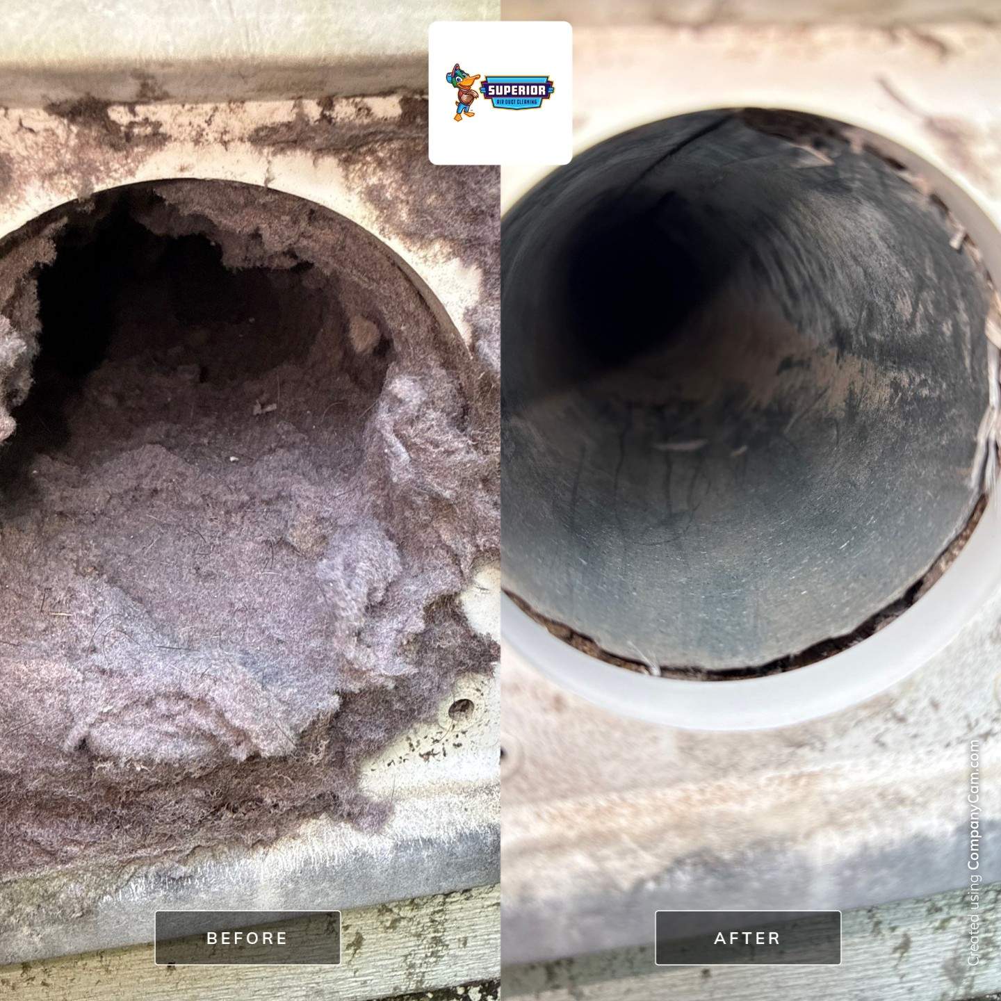 Residential Dryer Vent Cleaning and Lint Removal in New Brighton, PA by Superior Air Duct Cleaning