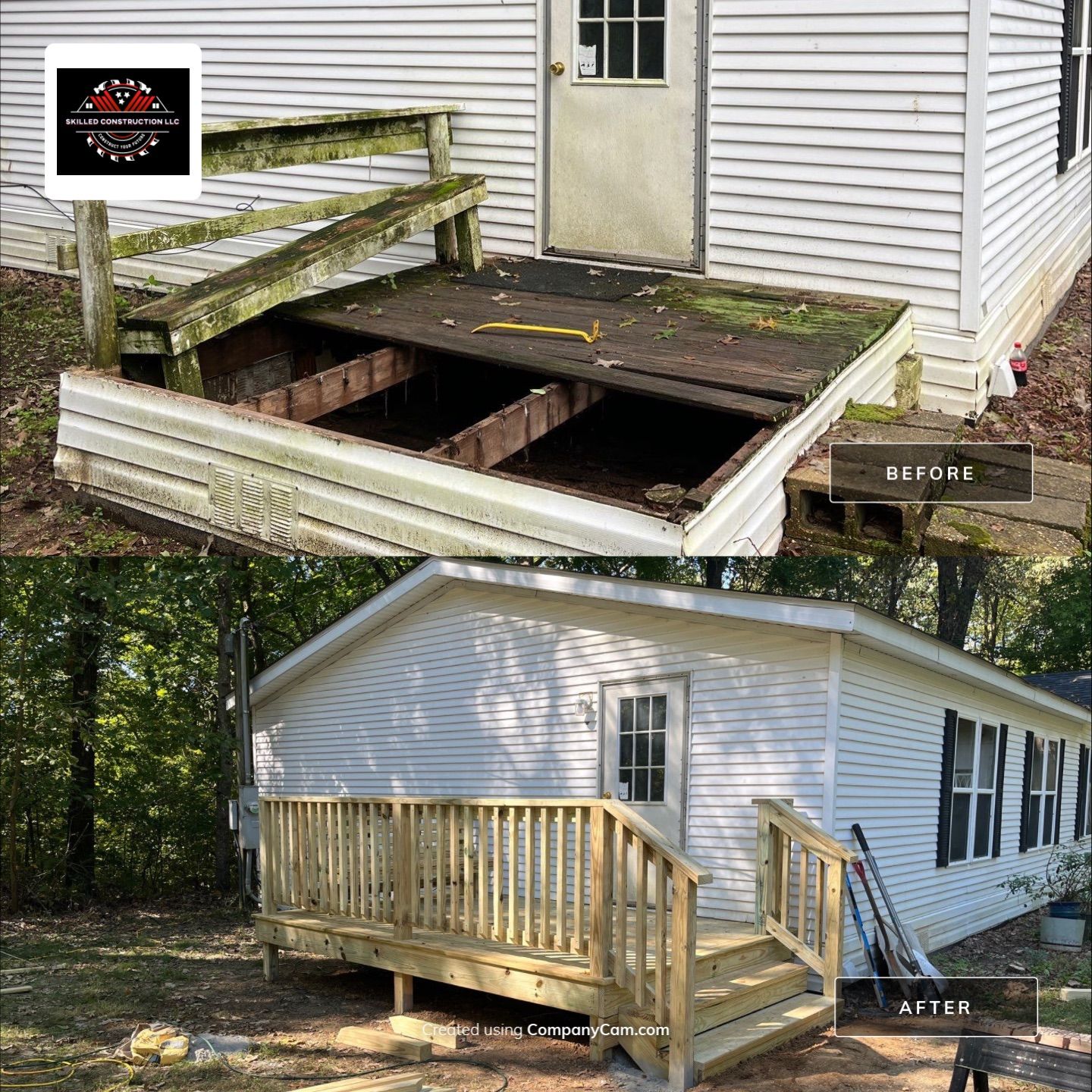 Deck Remodel by Skilled Construction LLC