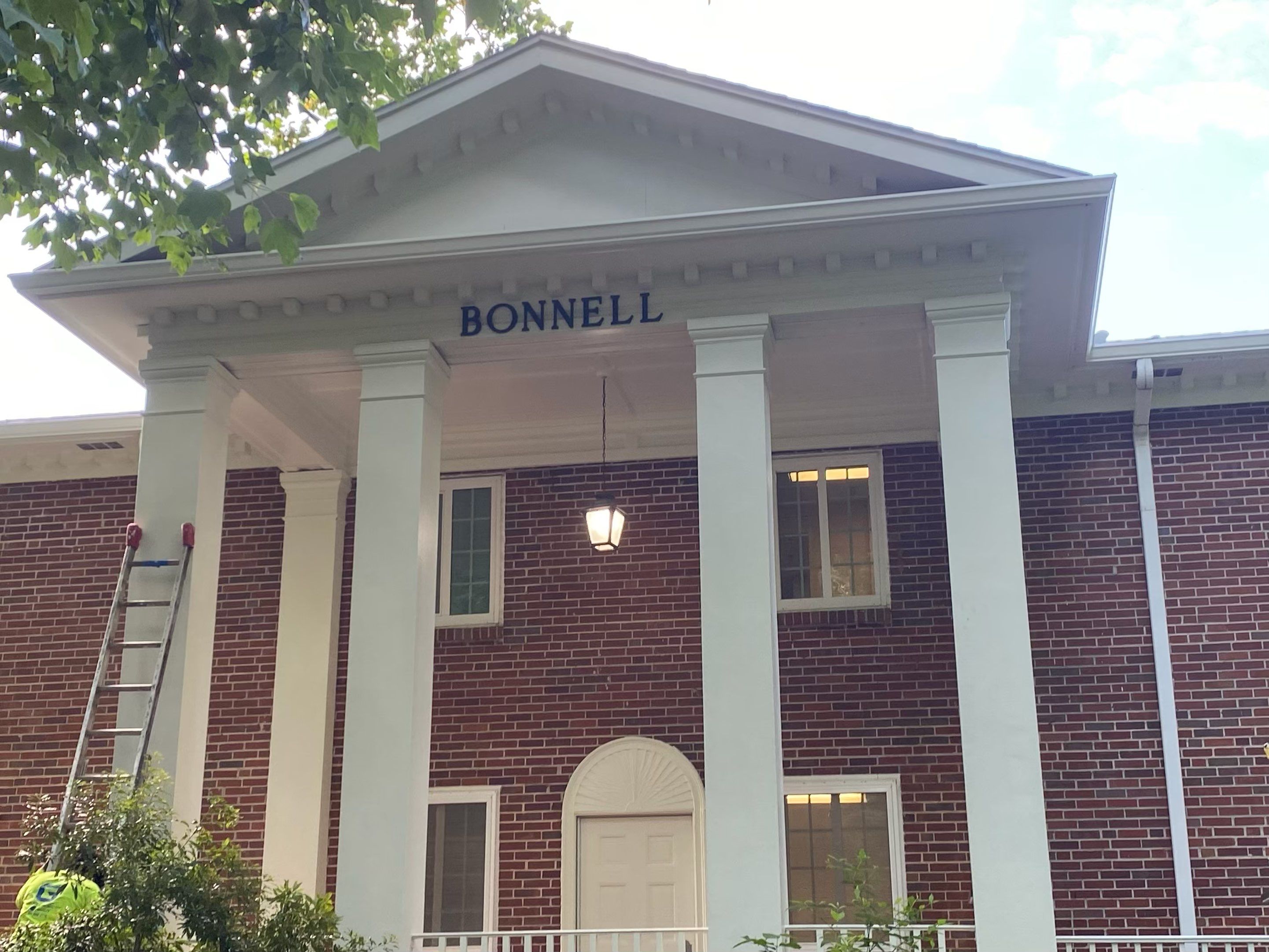 Architectural Column Restoration and Exterior Painting in Oxford by PGP Surface Solutions, LLC