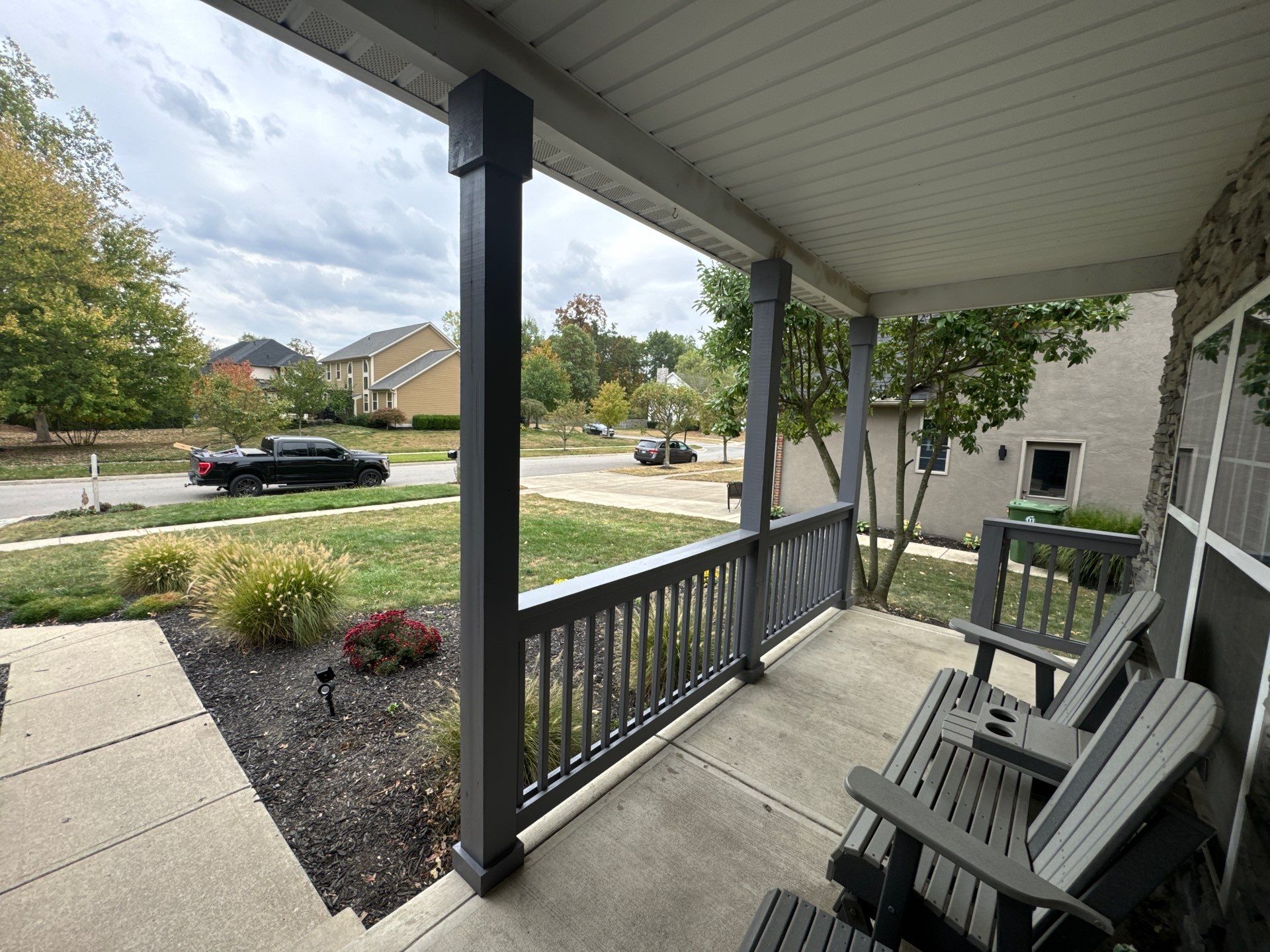Porch Railings and Pillars Build by Farmer Home Solutions