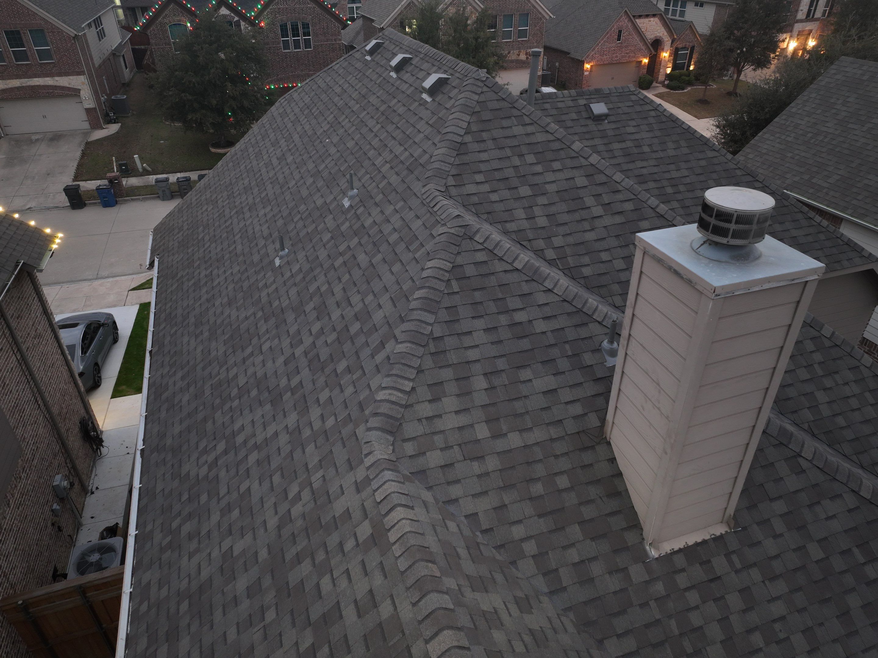 Residential Roofing Installation using CertainTeed Landmark Weathered Wood by OneSource Roofing and Restoration