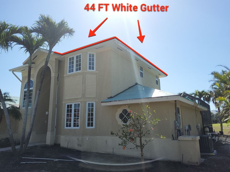 Full Gutter System Installation in Sanibel FL by Gutter Professors