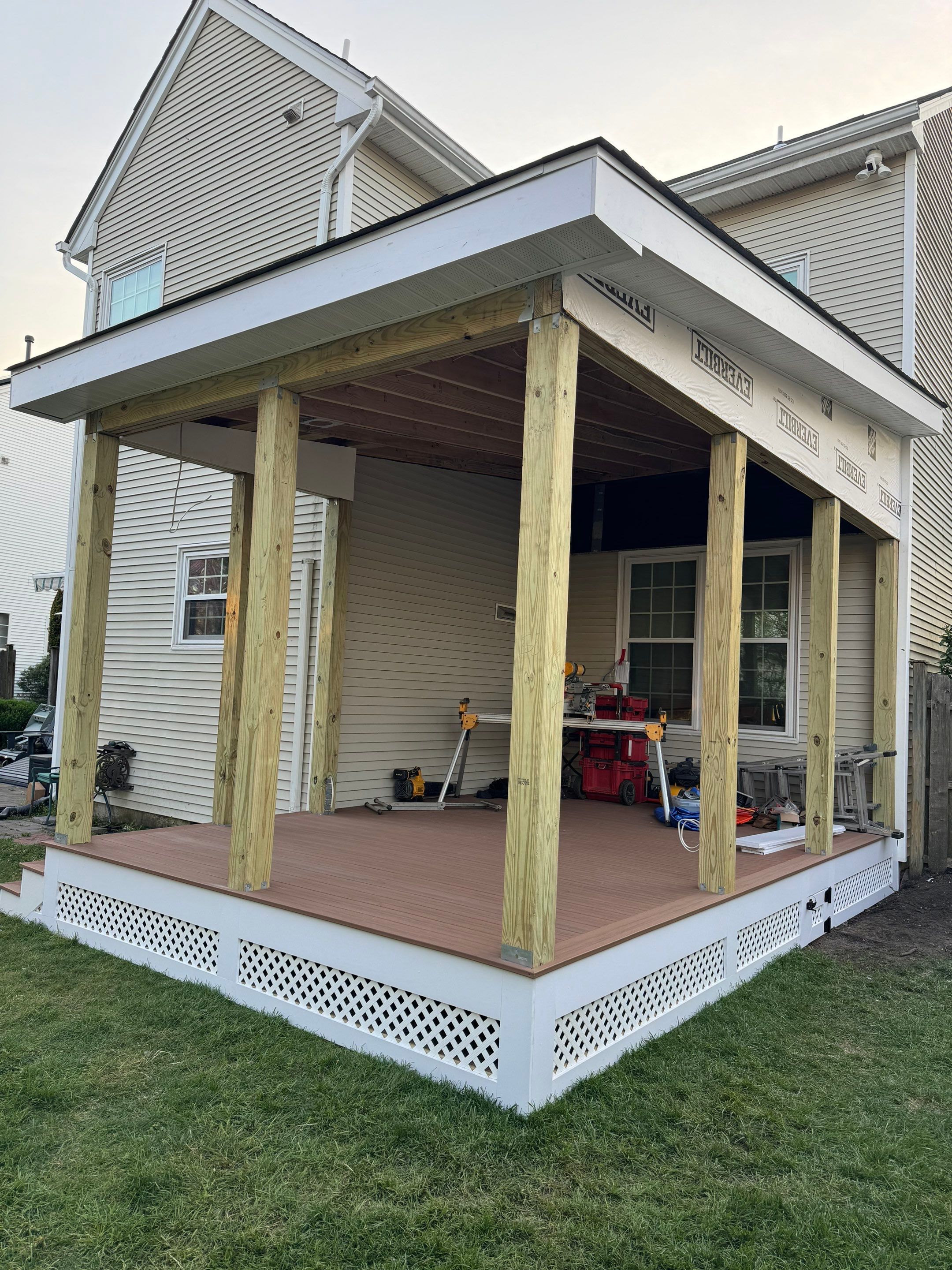 New Deck with Screened Porch by deck guardian