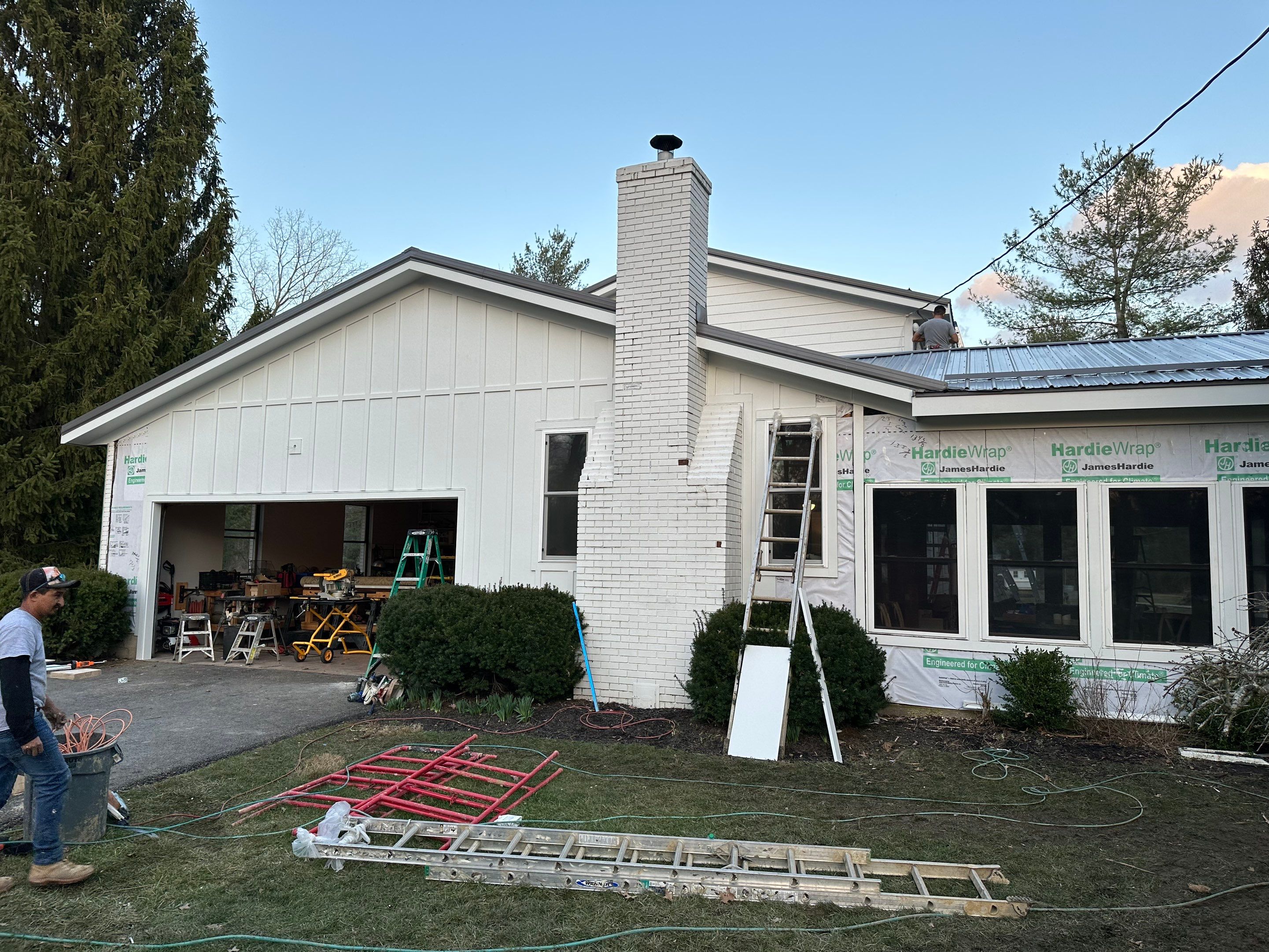 James Hardie Siding installation in New Albany by Best Exteriors Inc