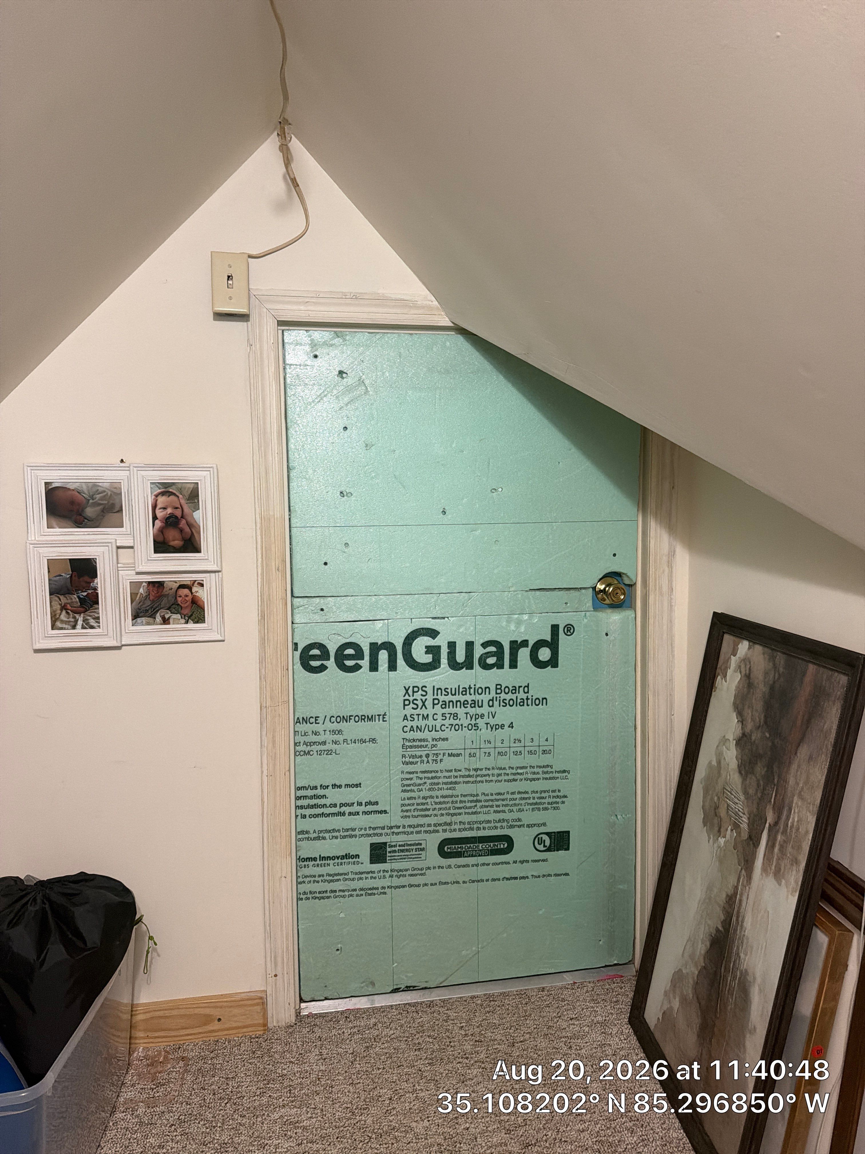 Attic Insulation Board and Window AC Unit Installation in Chattanooga by CompanyCam Sales Demo