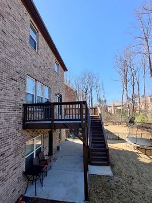 Dark Wood Deck Staining and Refinishing in Suwanee