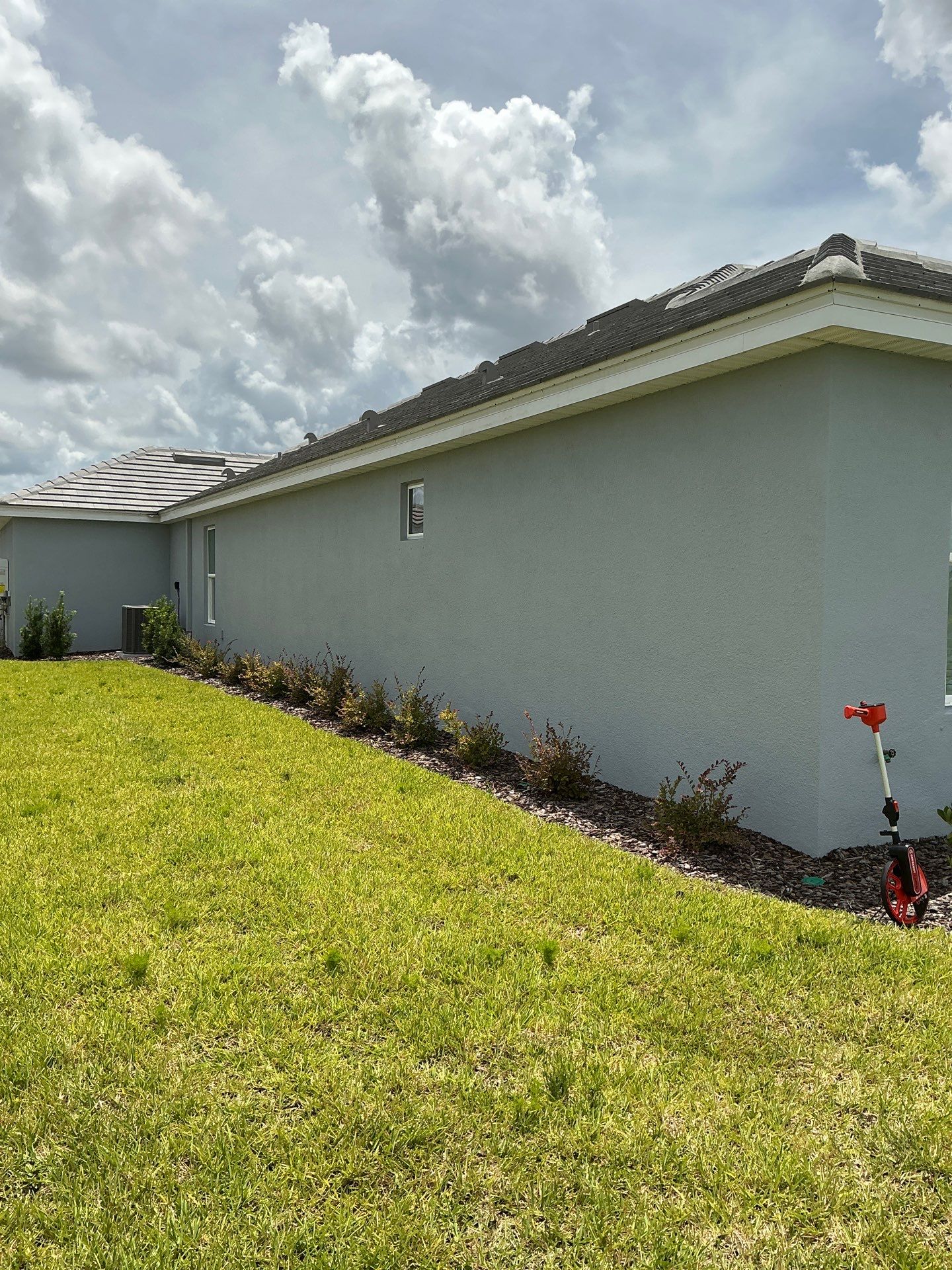 6-INCH White Gutter Installation in Palmetto FL by Gutter Professors
