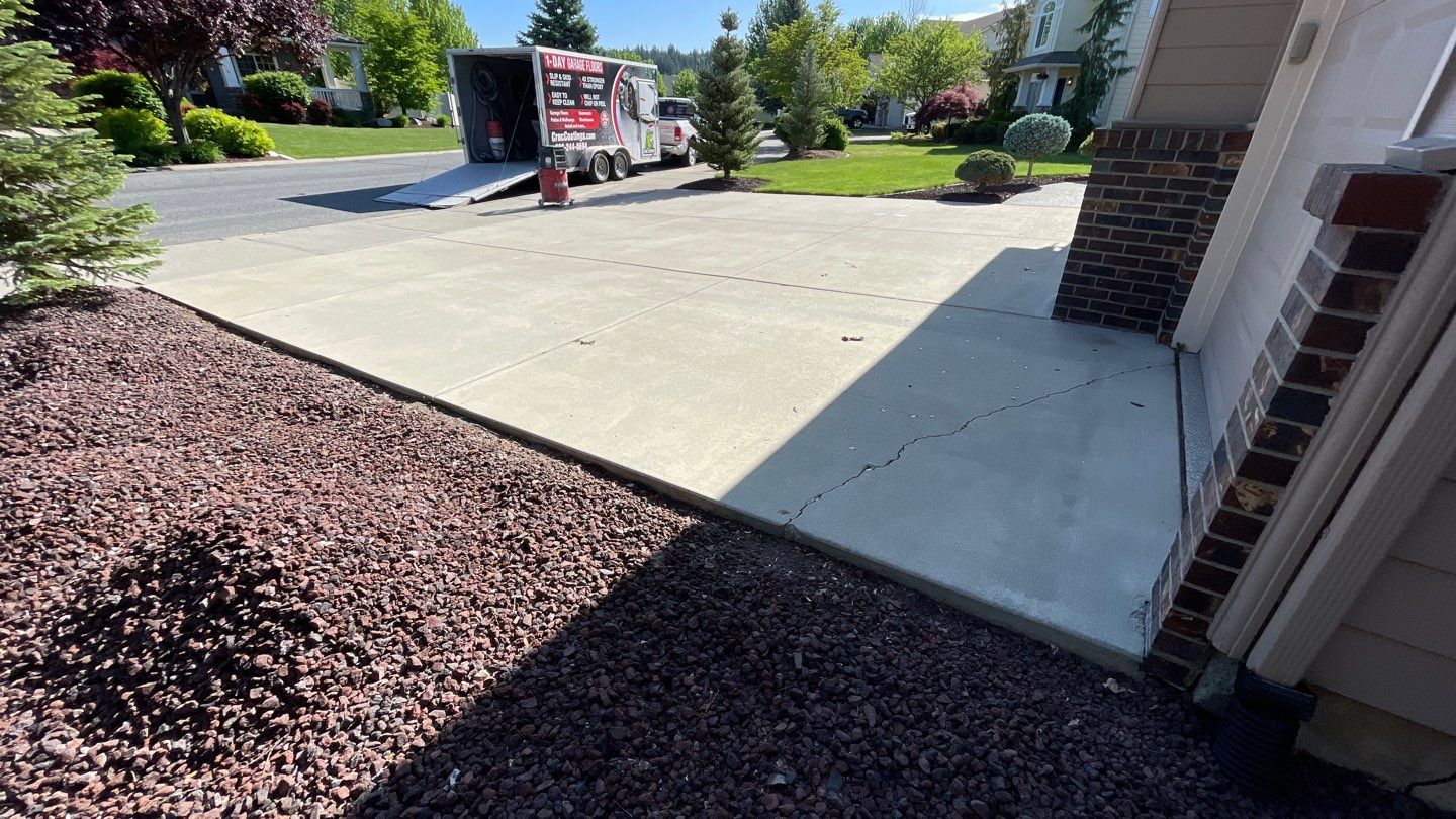 Driveway using Pebble Beach by Croc Coatings, LLC