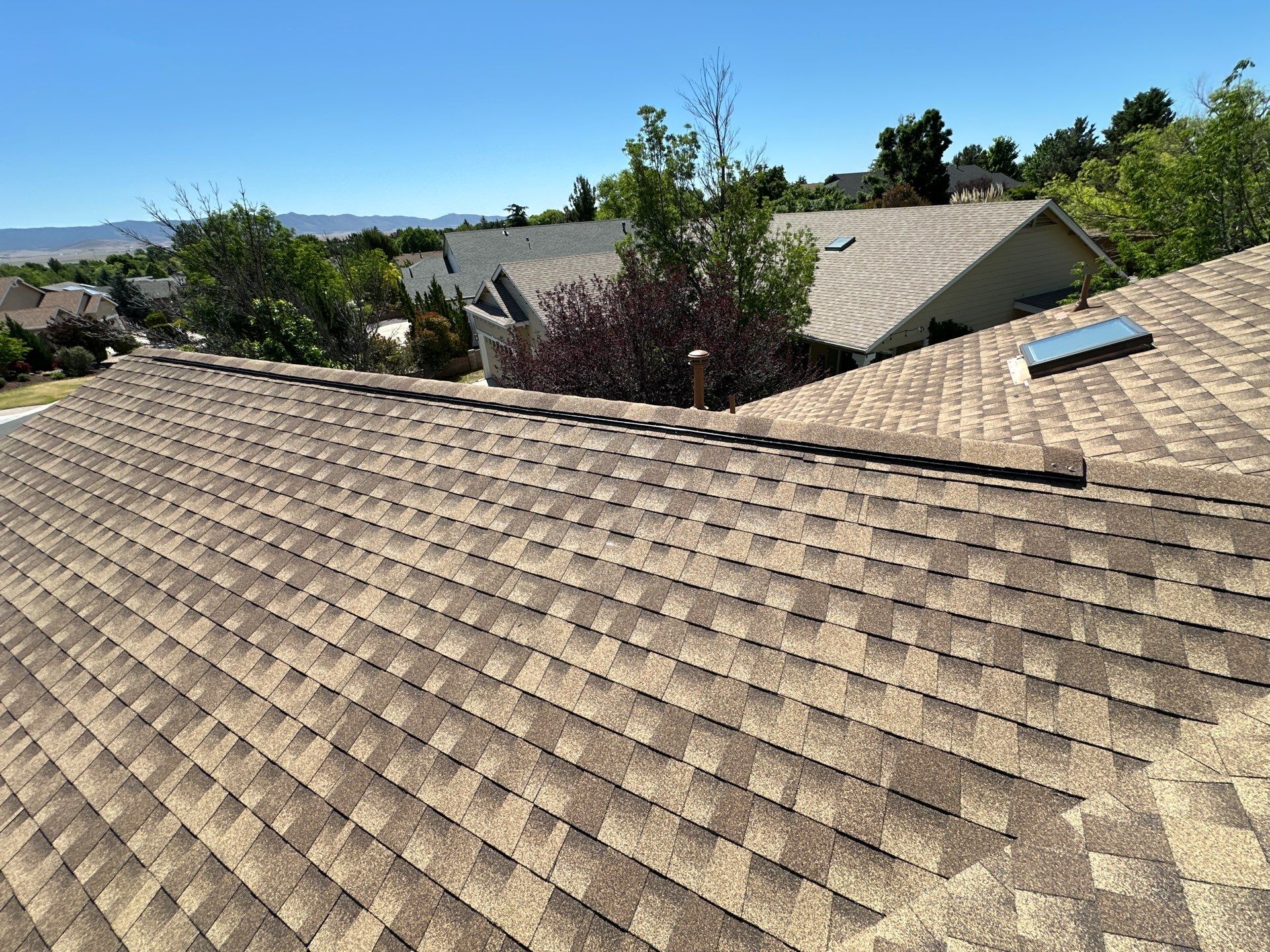 Prescott Valley Roof Replacement With GAF Timberline HDZ Shakewood Shingles by Badger Roofing
