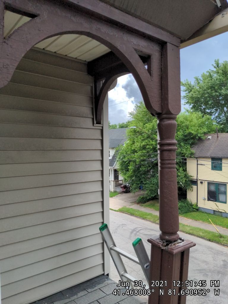 Fire damaged home in Tremont by Absolute Roofing and Construction