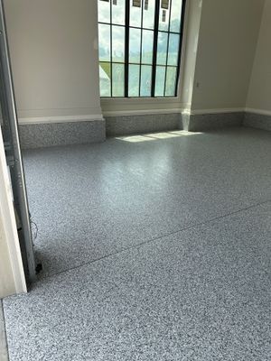 Garage Floor Coating using Gravel