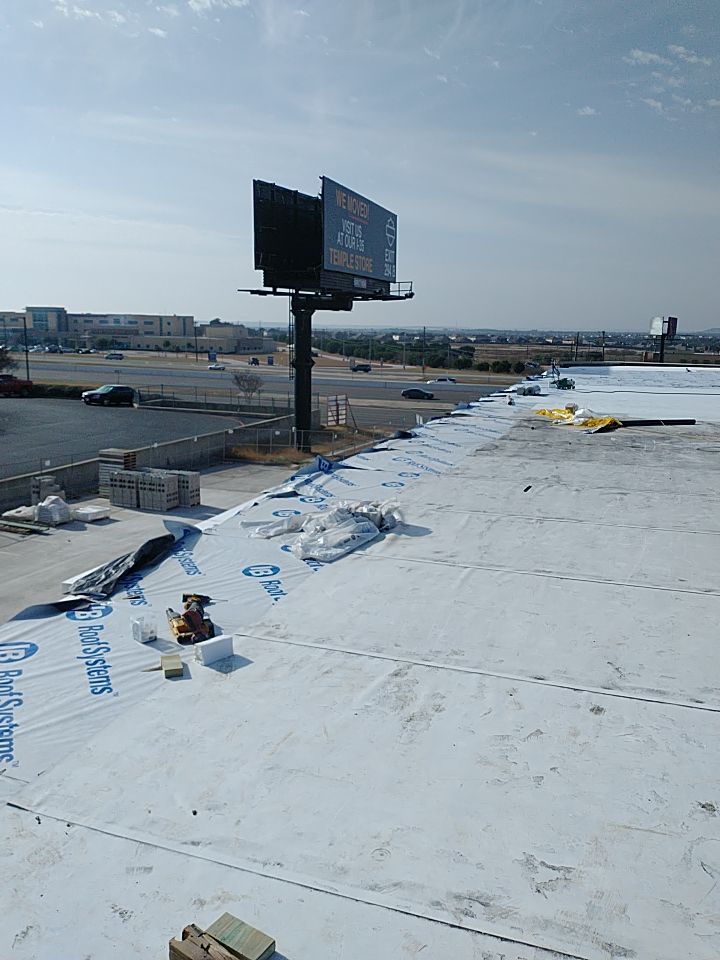 Bio-Life Commercial Roof Replacement using IB Systems PVC by Roof Experts
