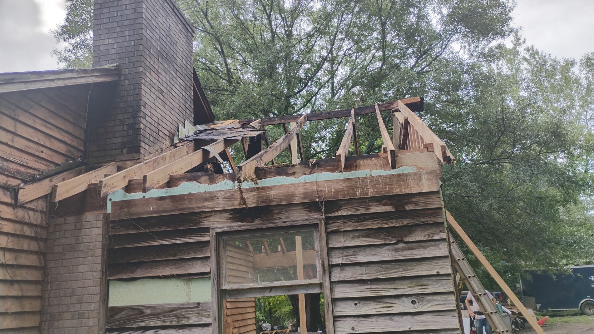 Syler roofing job by BROCK BUILDERS 