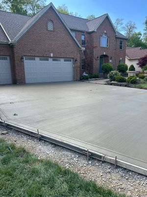 Full Concrete Driveway Replacement for Westerville Residence