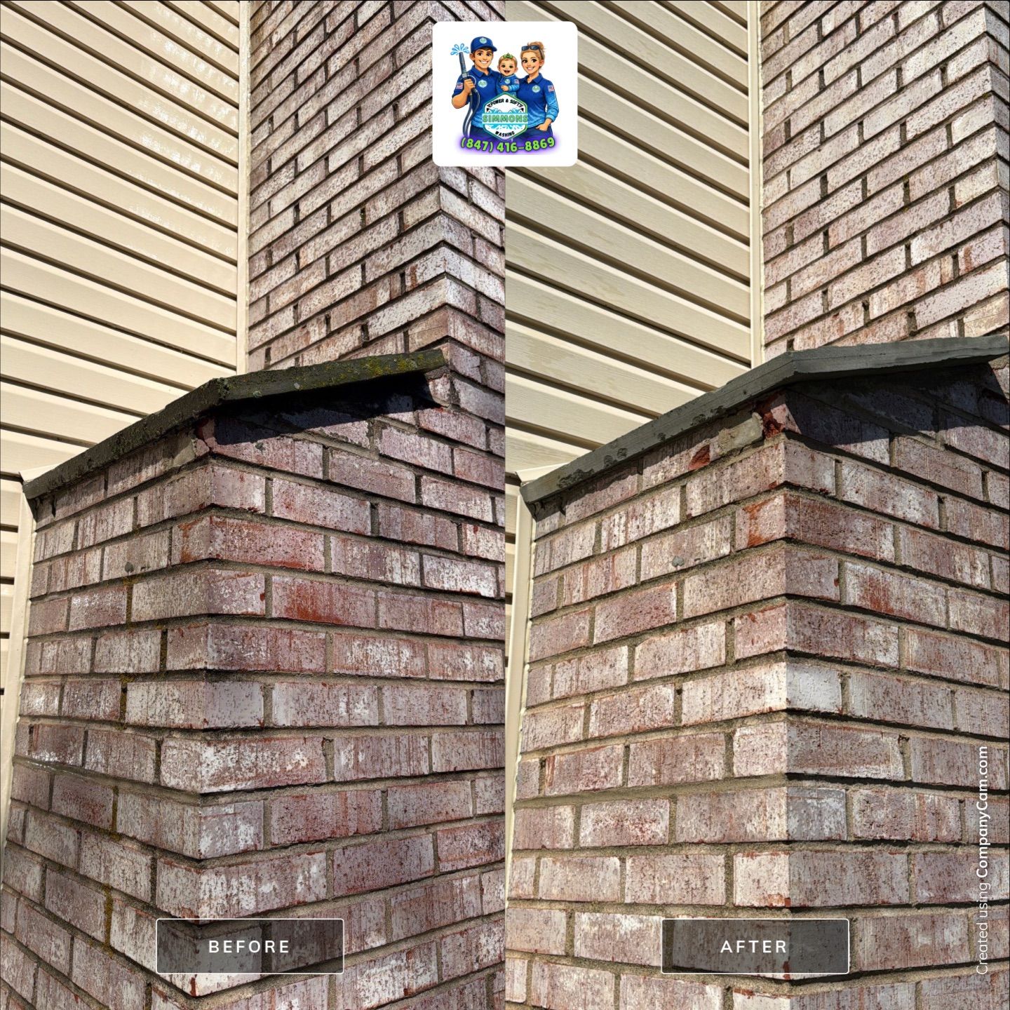 Project in Schaumburg by Simmons Power & Soft Washing