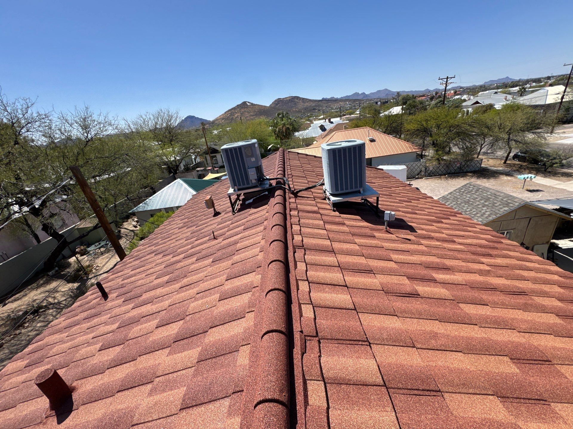 Rustic Red Stone Coated Steel by Reimagine Roofing