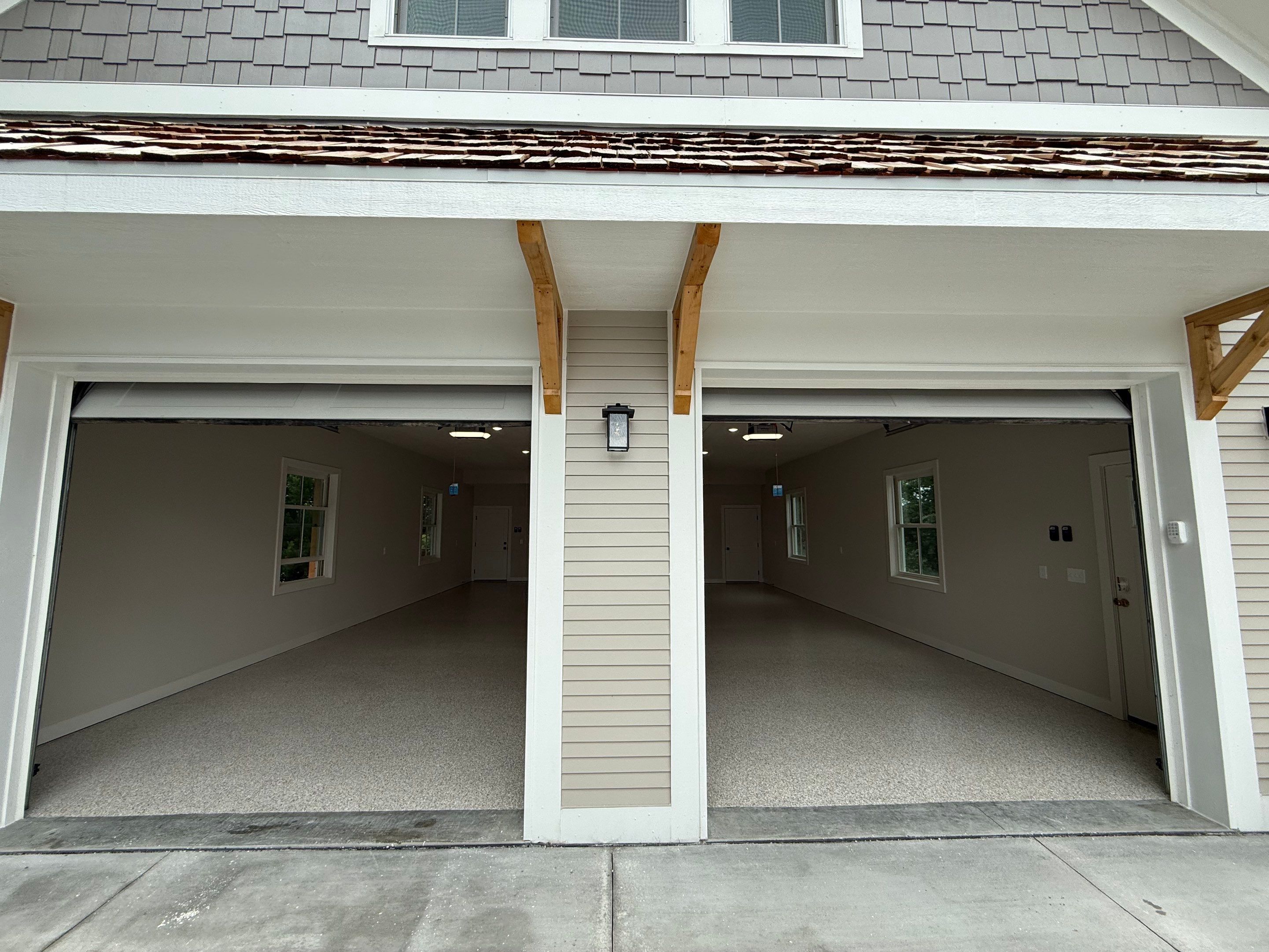 Trail Mix Epoxy Garage / Even Space by Goat Coatings