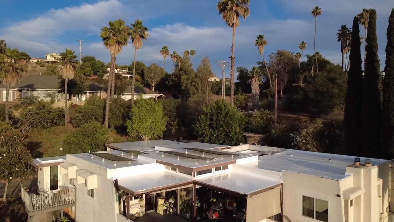 Silicone Roof Restoration – Escondido, CA by Zenith Roofing Services