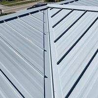 24ga 1.5" Mechanical seam Dove Gray  by Total Roofing System The Metal Roof Experts
