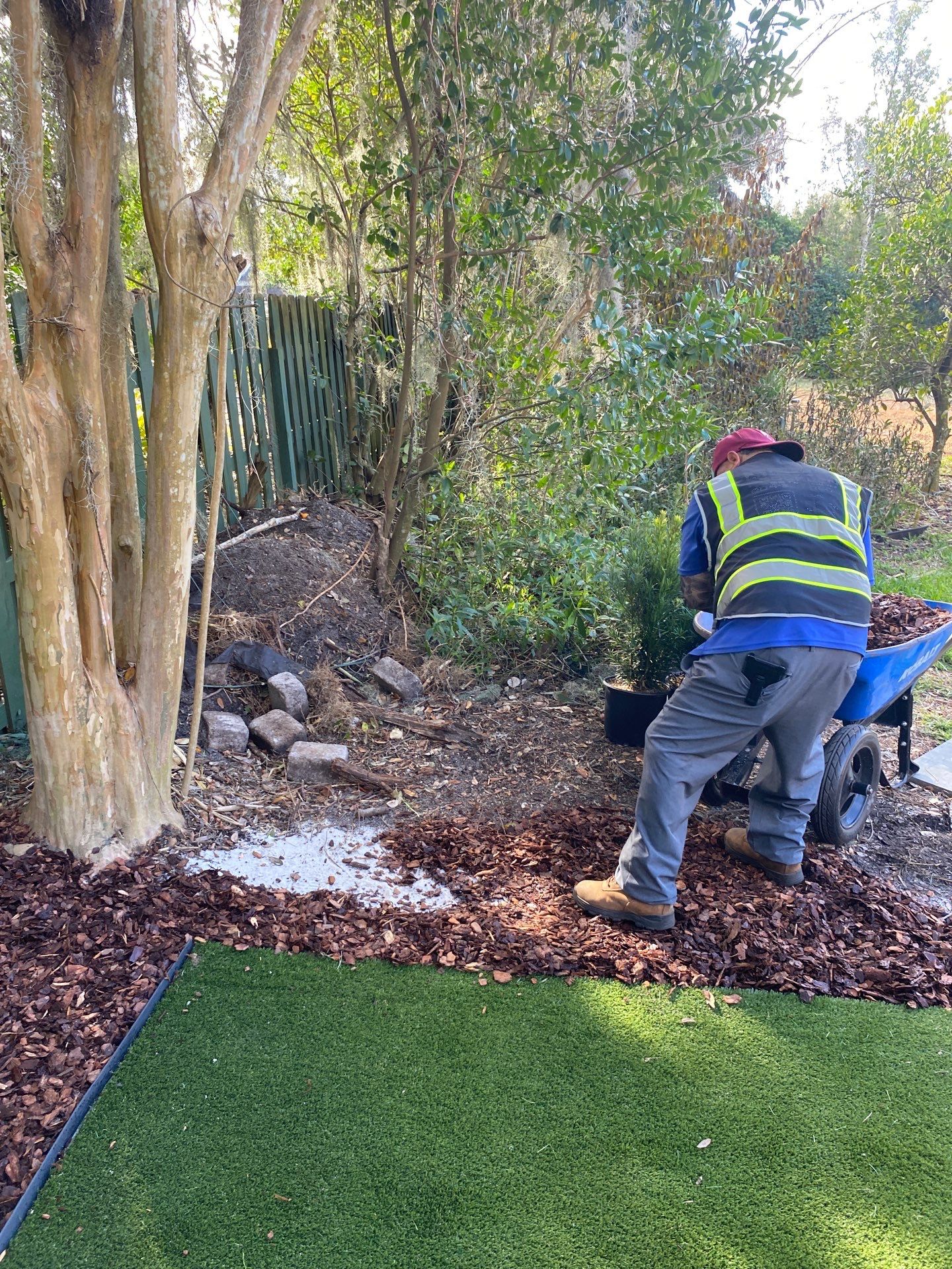 Deerwood Resident | Pine Bark Installation by ProGreen Services