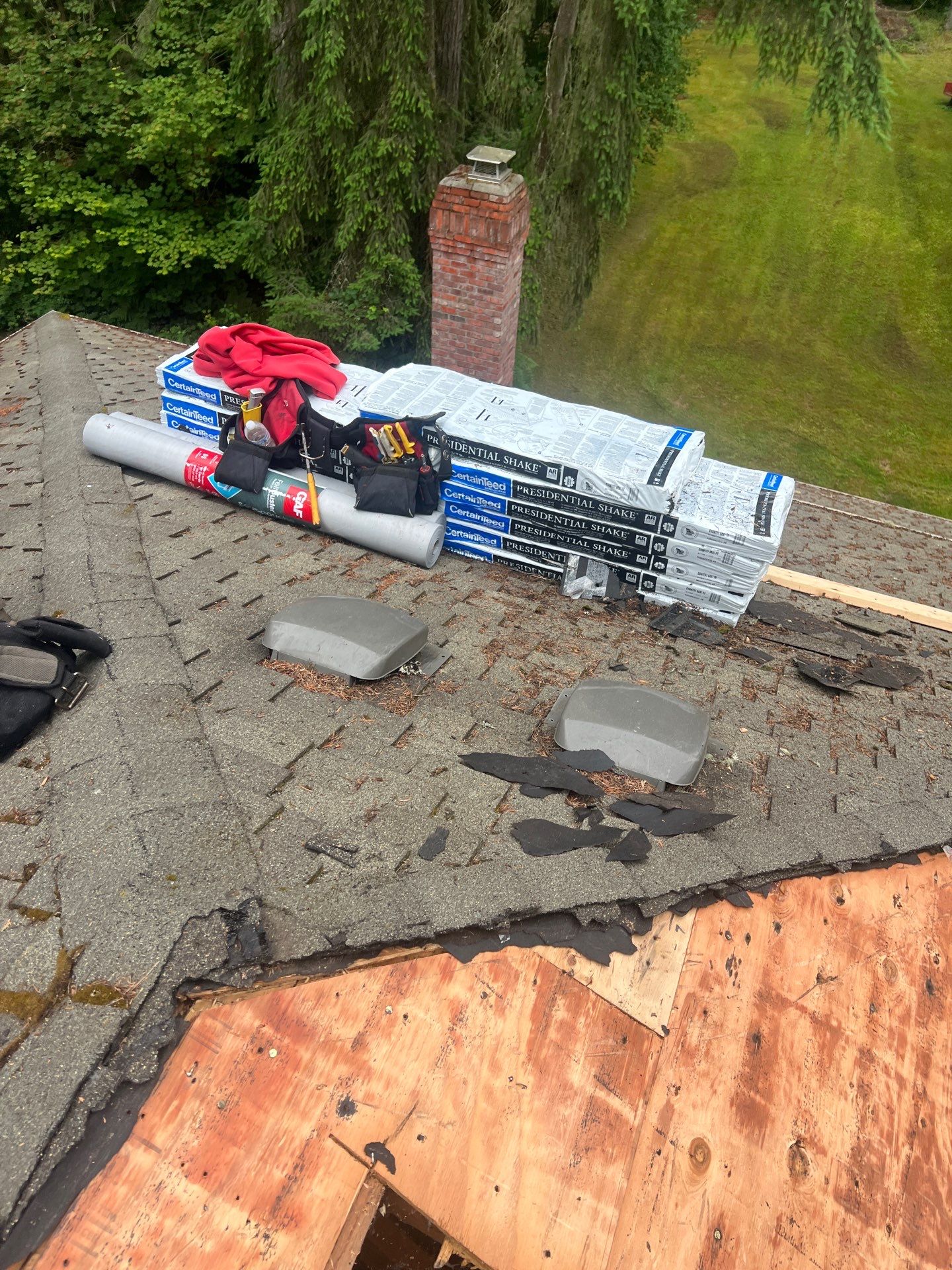 Residential Roofing Installation using GAF HDZ Shingles by Roofing Formula LLC