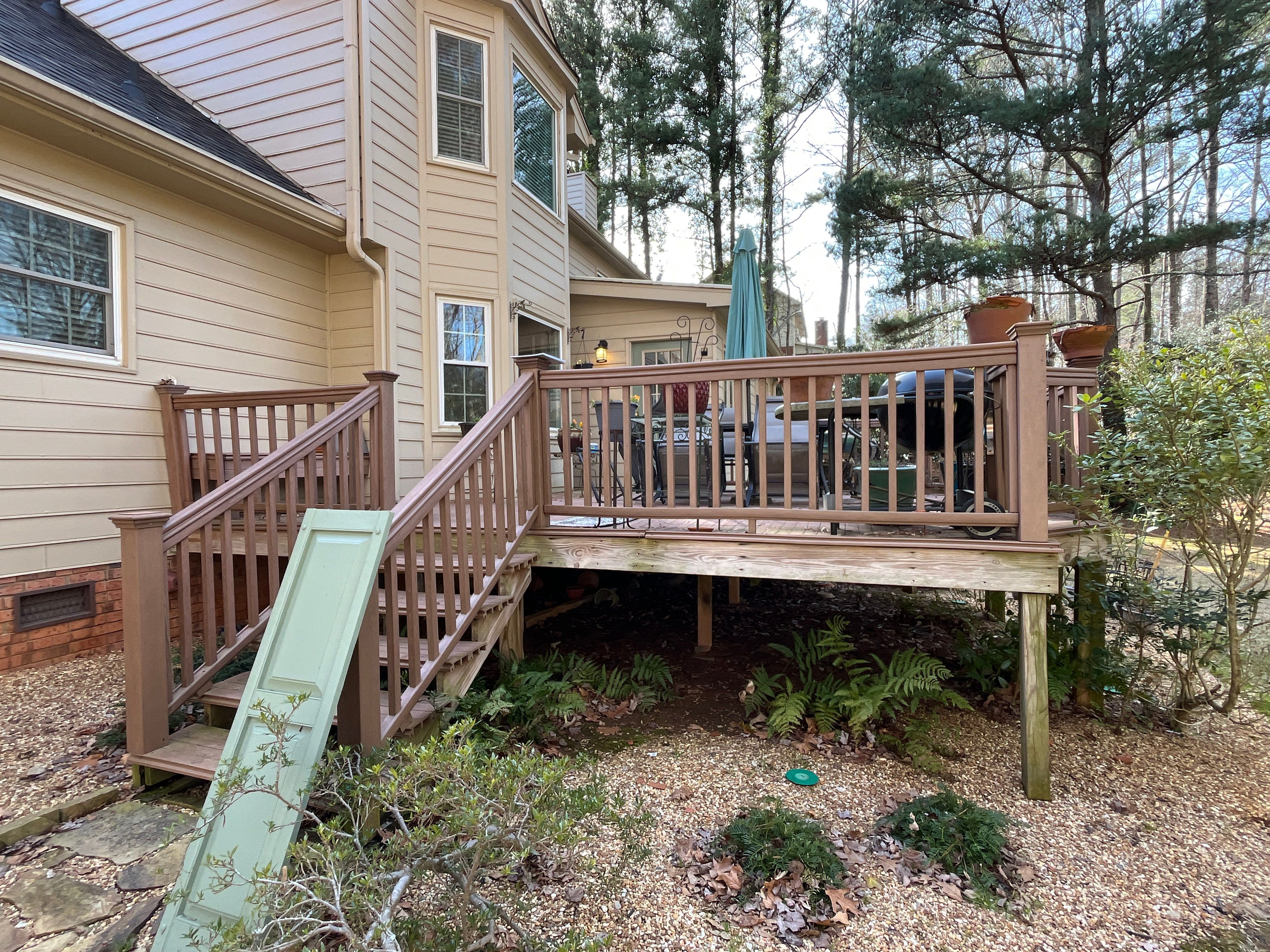 Deck Installation using Pressure Treated Pine in Peachtree Corners, GA by Nelson Exteriors 