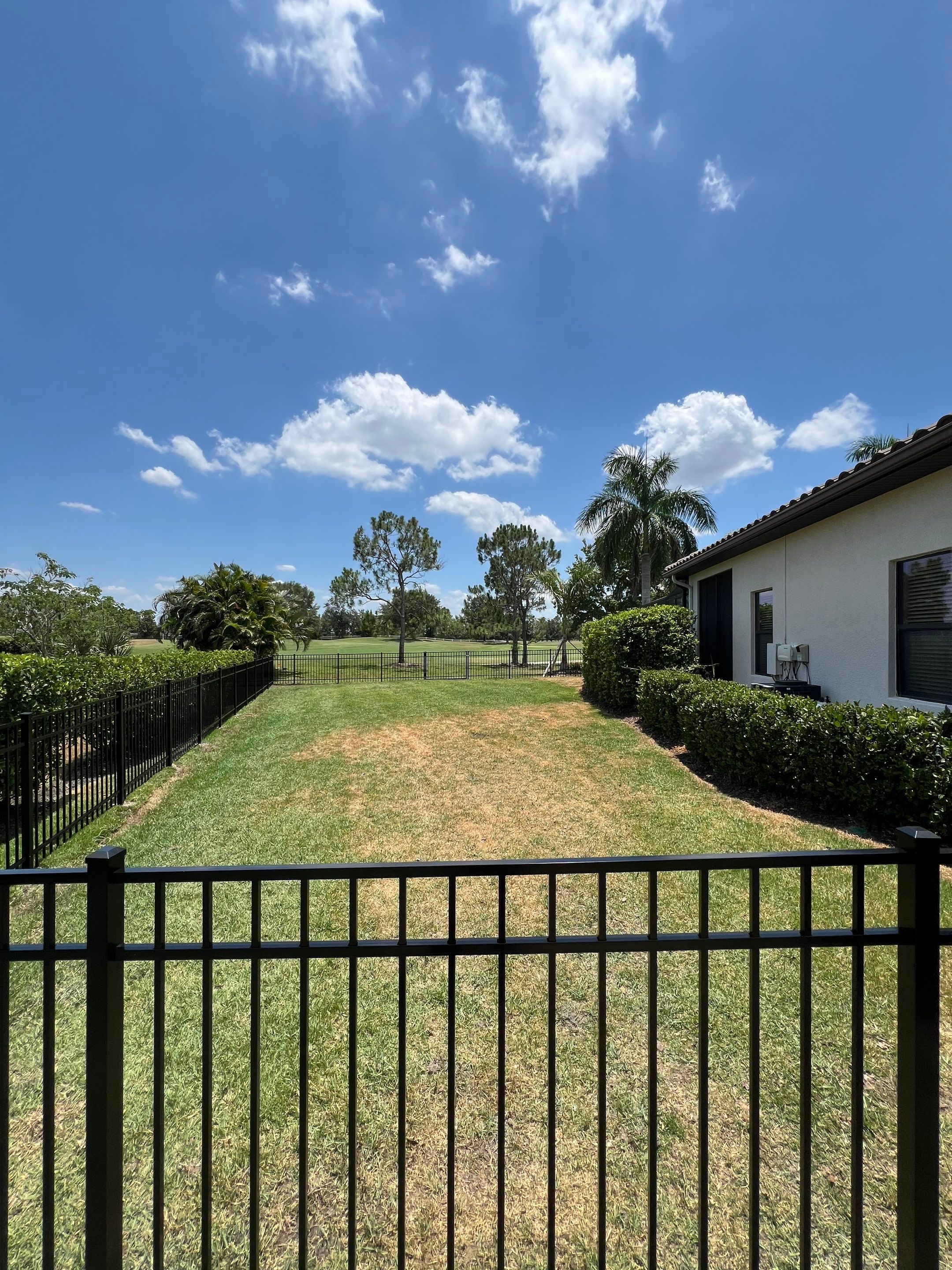 Aluminum Fence Installation using Black 3 Rail Aluminum Fence by Asap fence and gates, LLC